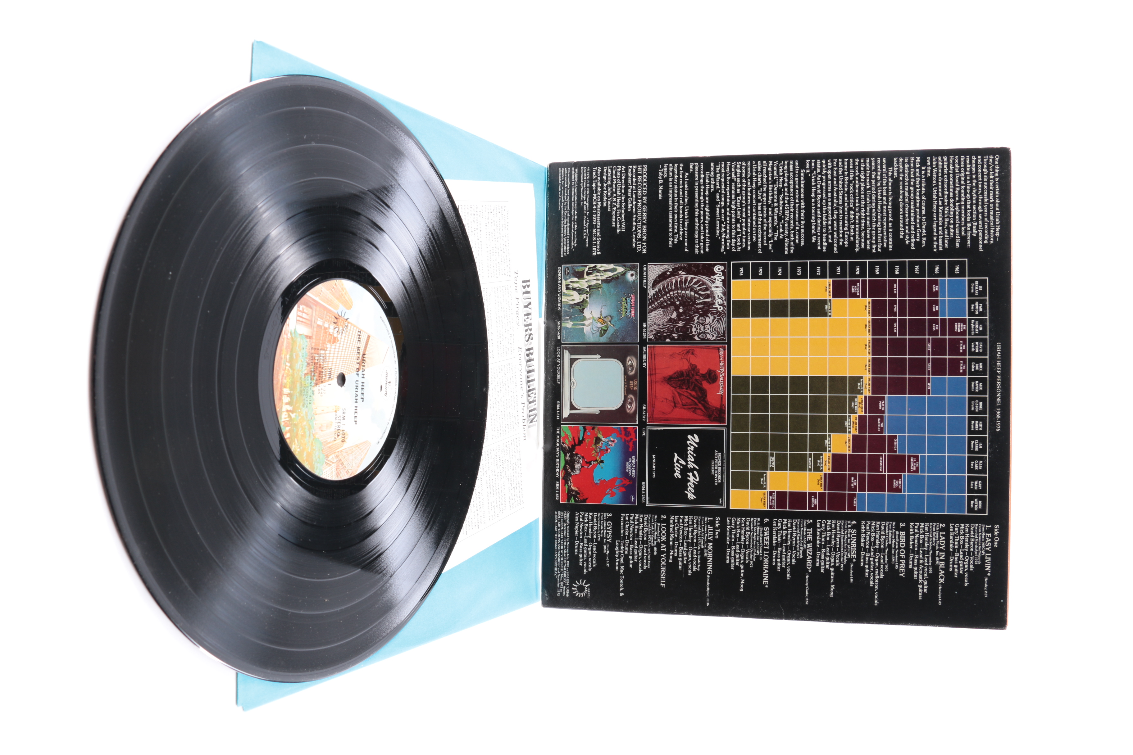 Uriah Heep LPs Including "The Magician's Birthday"