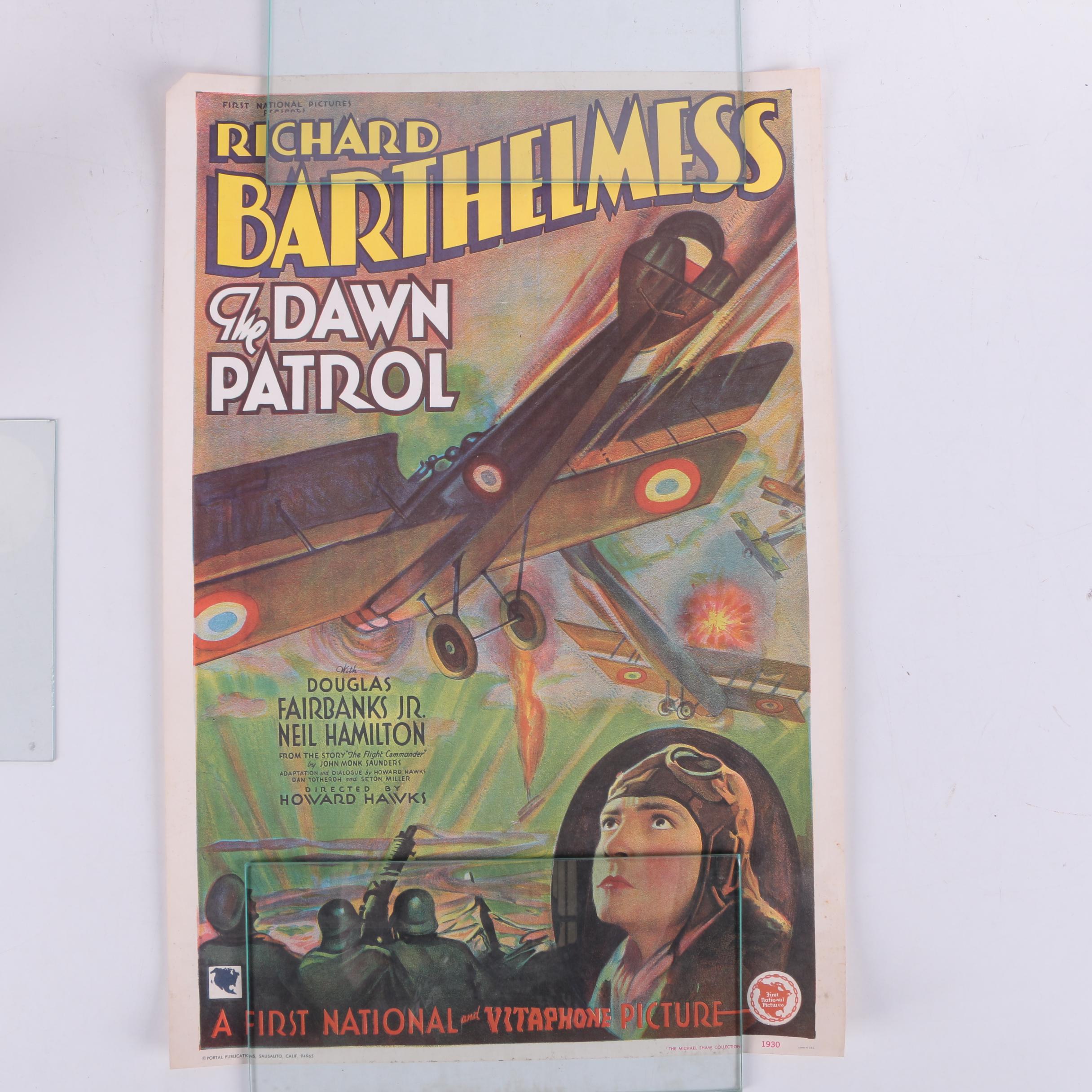 Offset Lithograph Print After Yves Tanguy and Film Poster for "The Dawn Patrol"