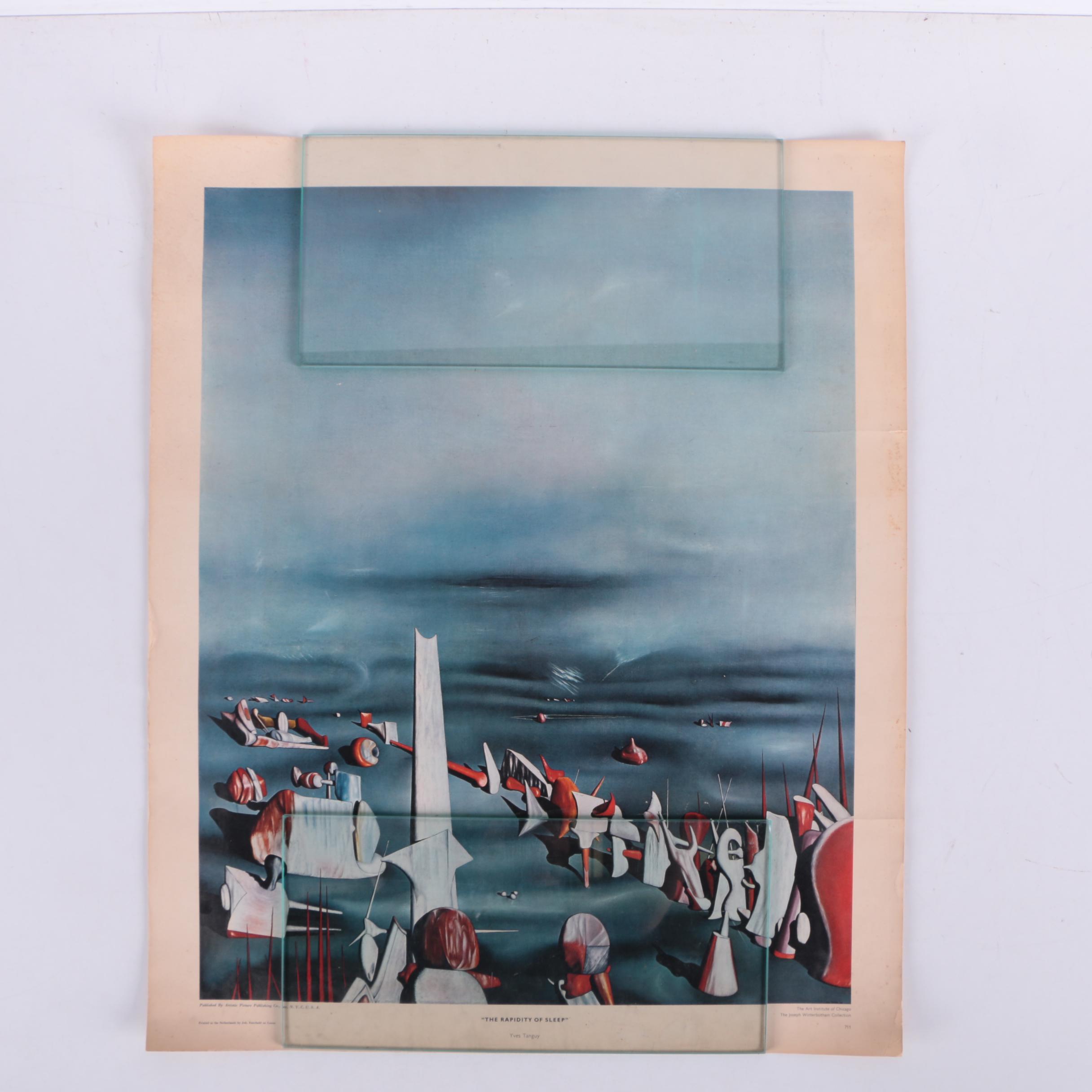 Offset Lithograph Print After Yves Tanguy and Film Poster for "The Dawn Patrol"