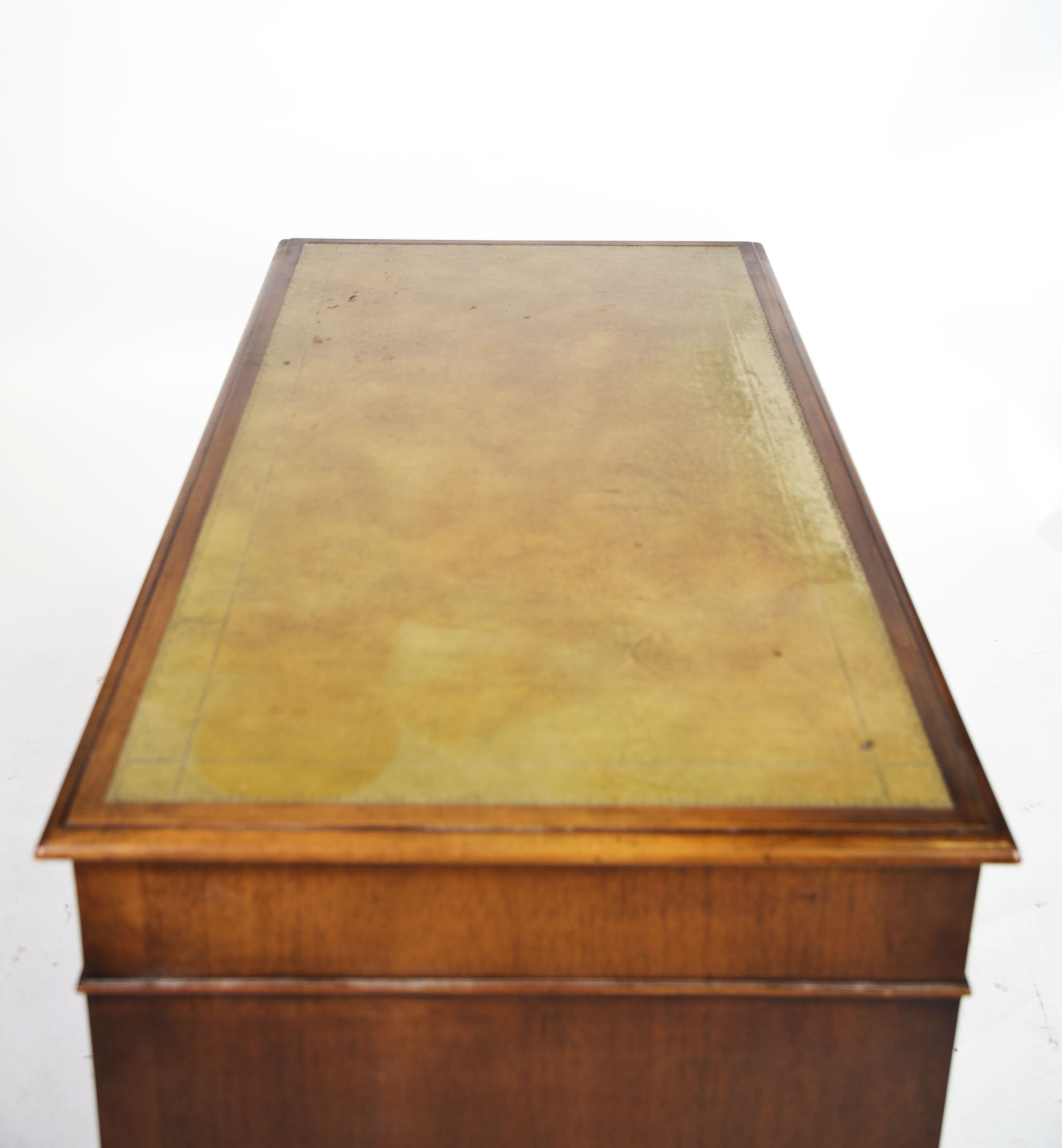 Vintage Georgian Style Mahogany Pedestal Desk by Beacon Hill