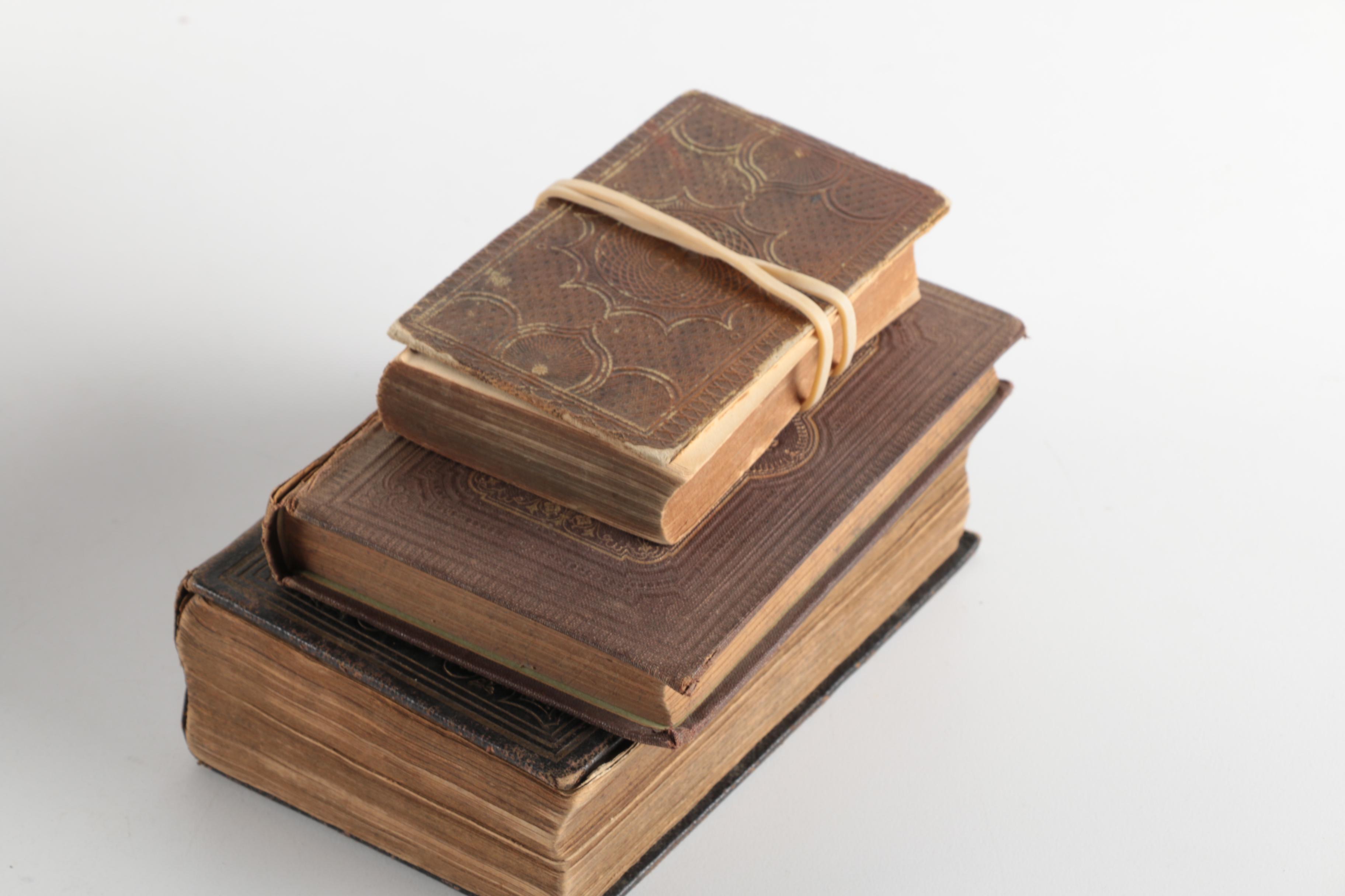 Eight Antique German Books