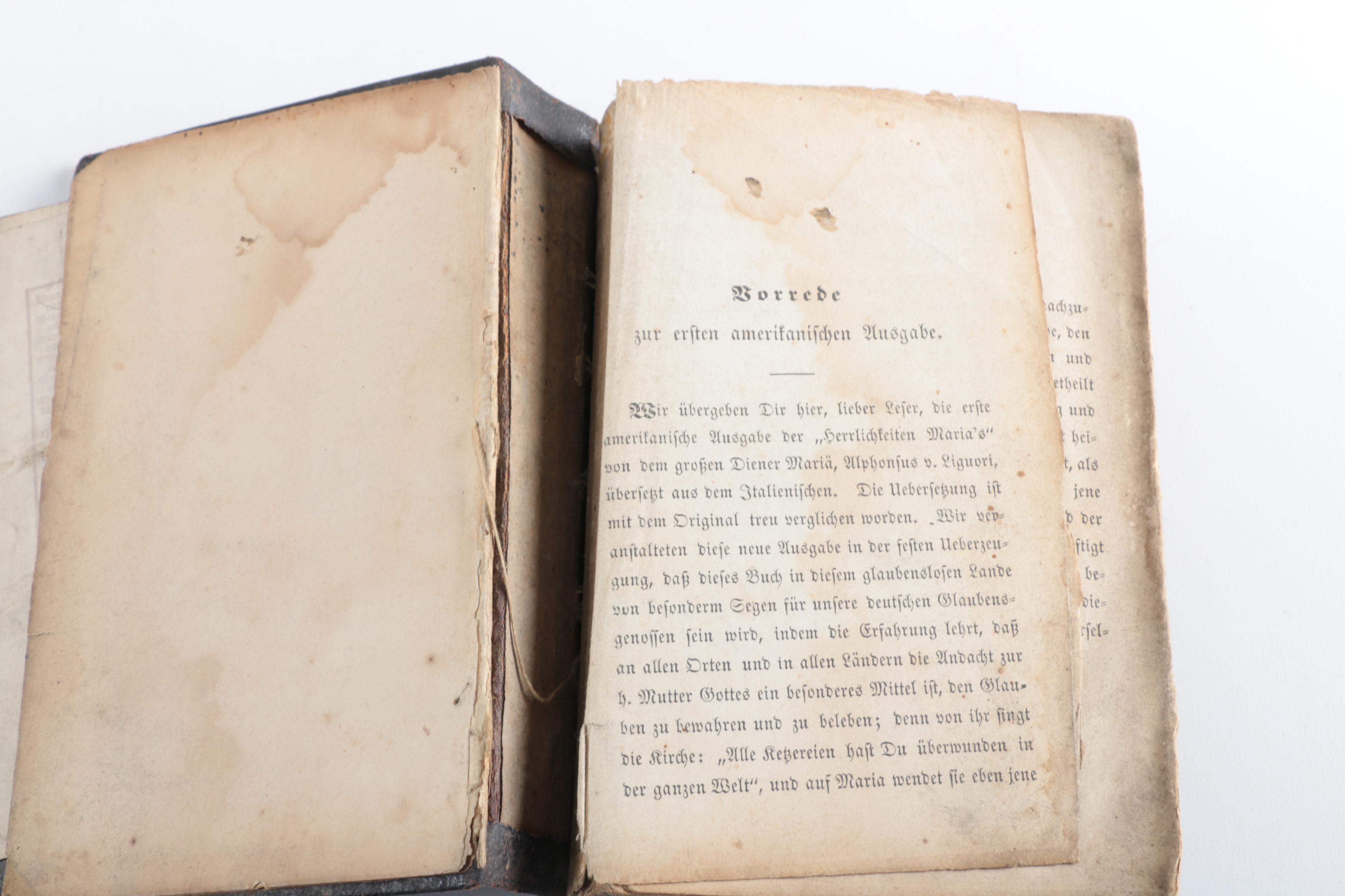 Eight Antique German Books