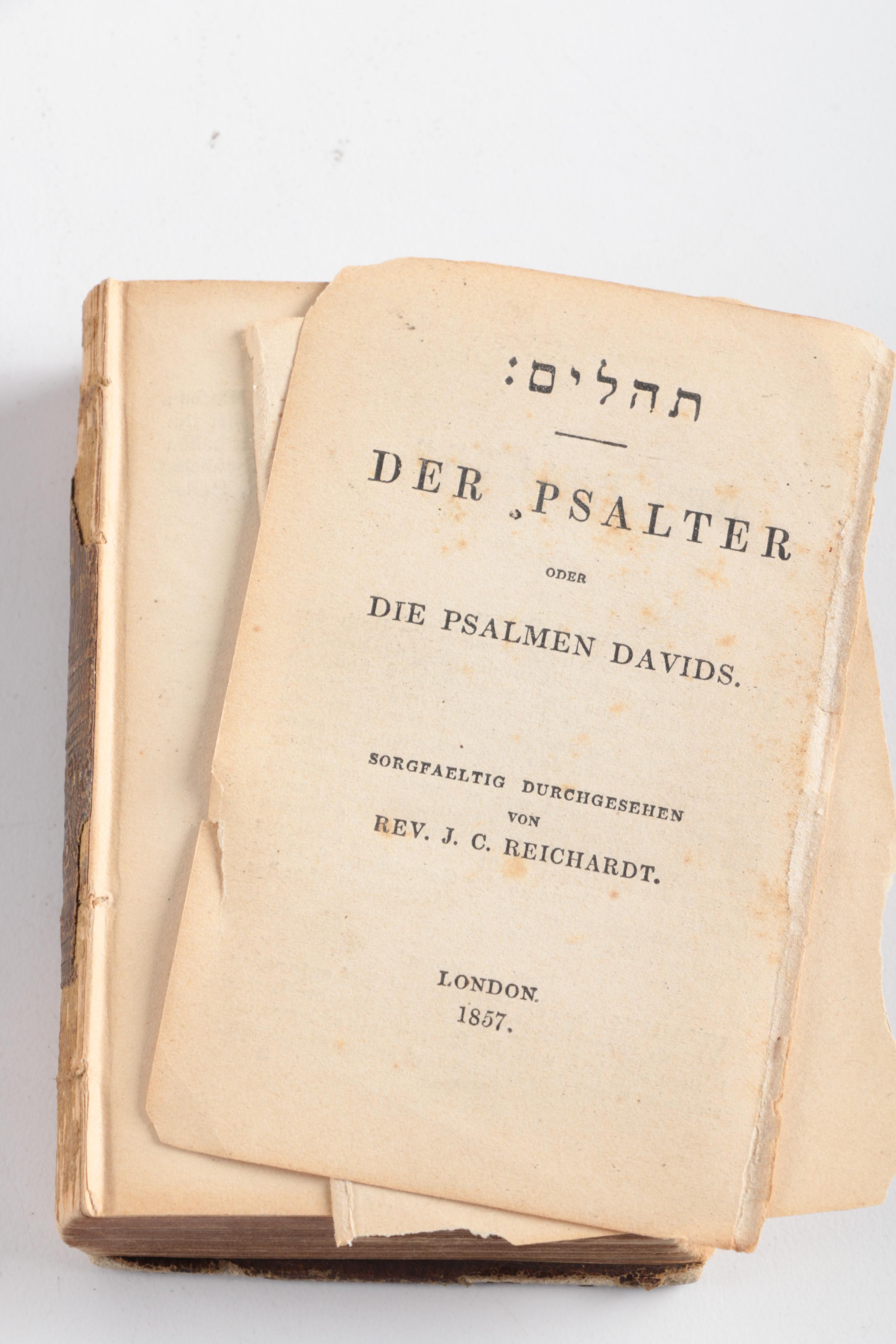 Eight Antique German Books