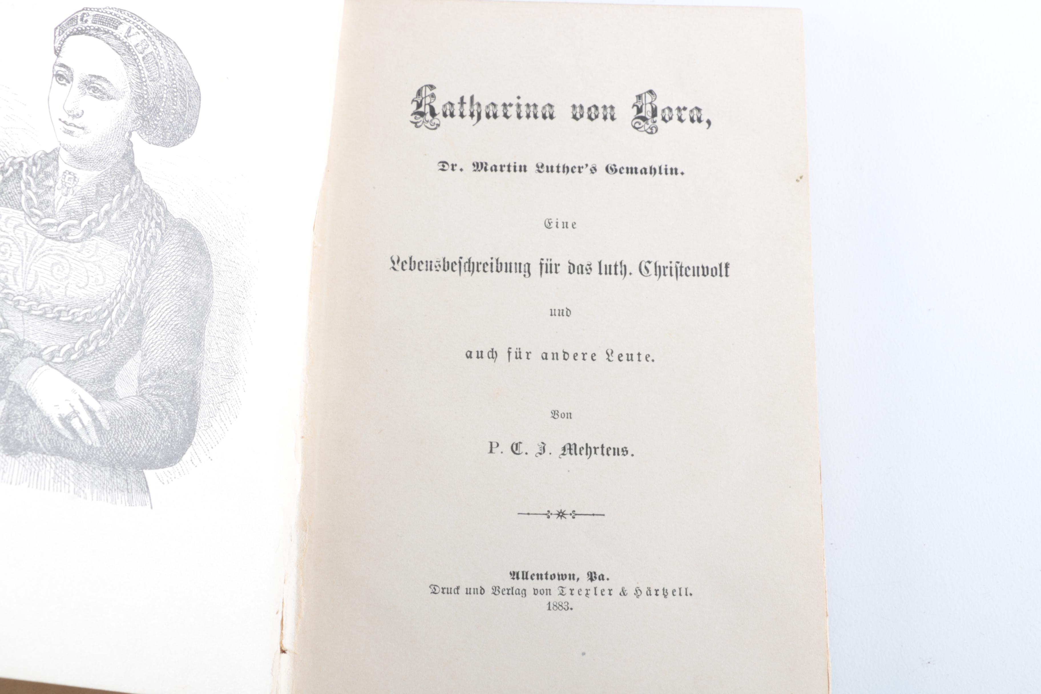 Eight Antique German Books