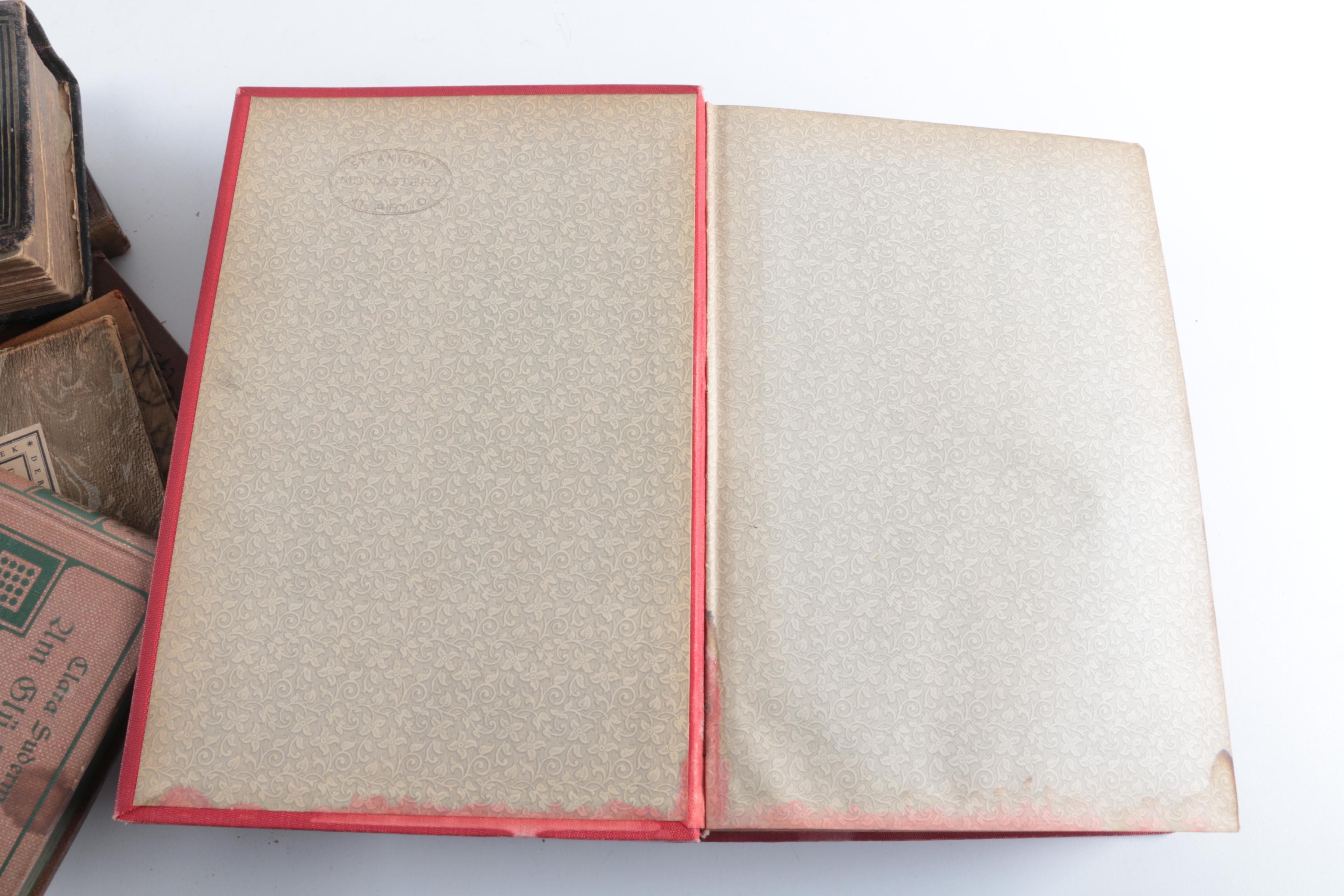 Eight Antique German Books