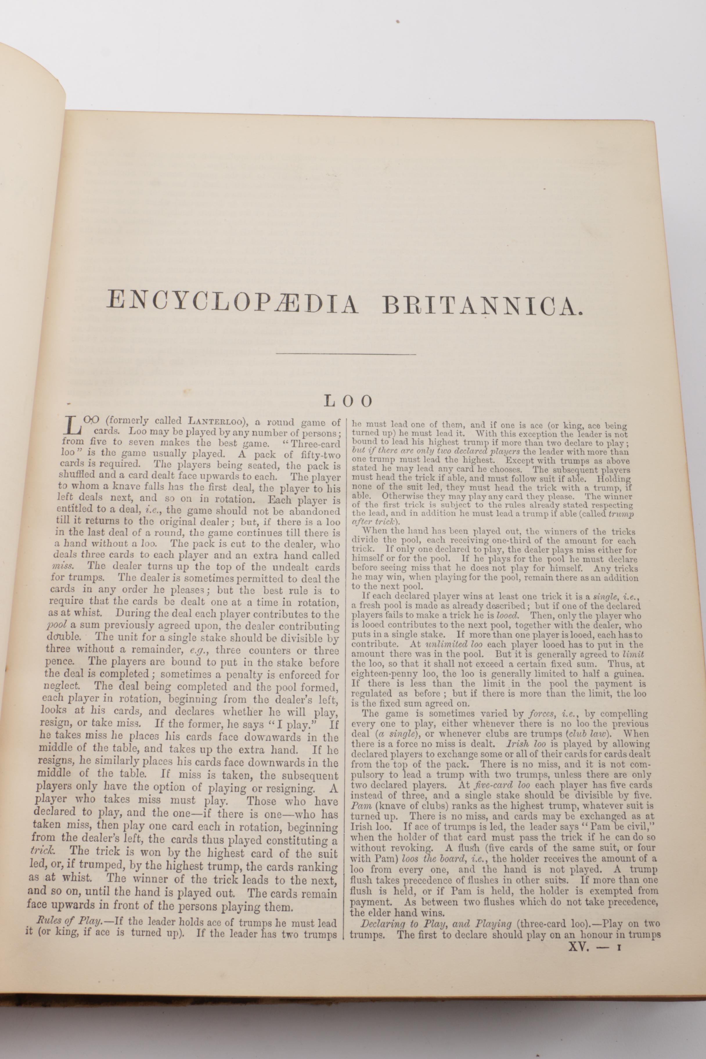 Antique Ninth Edition "Encyclopedia Britannica" Collection