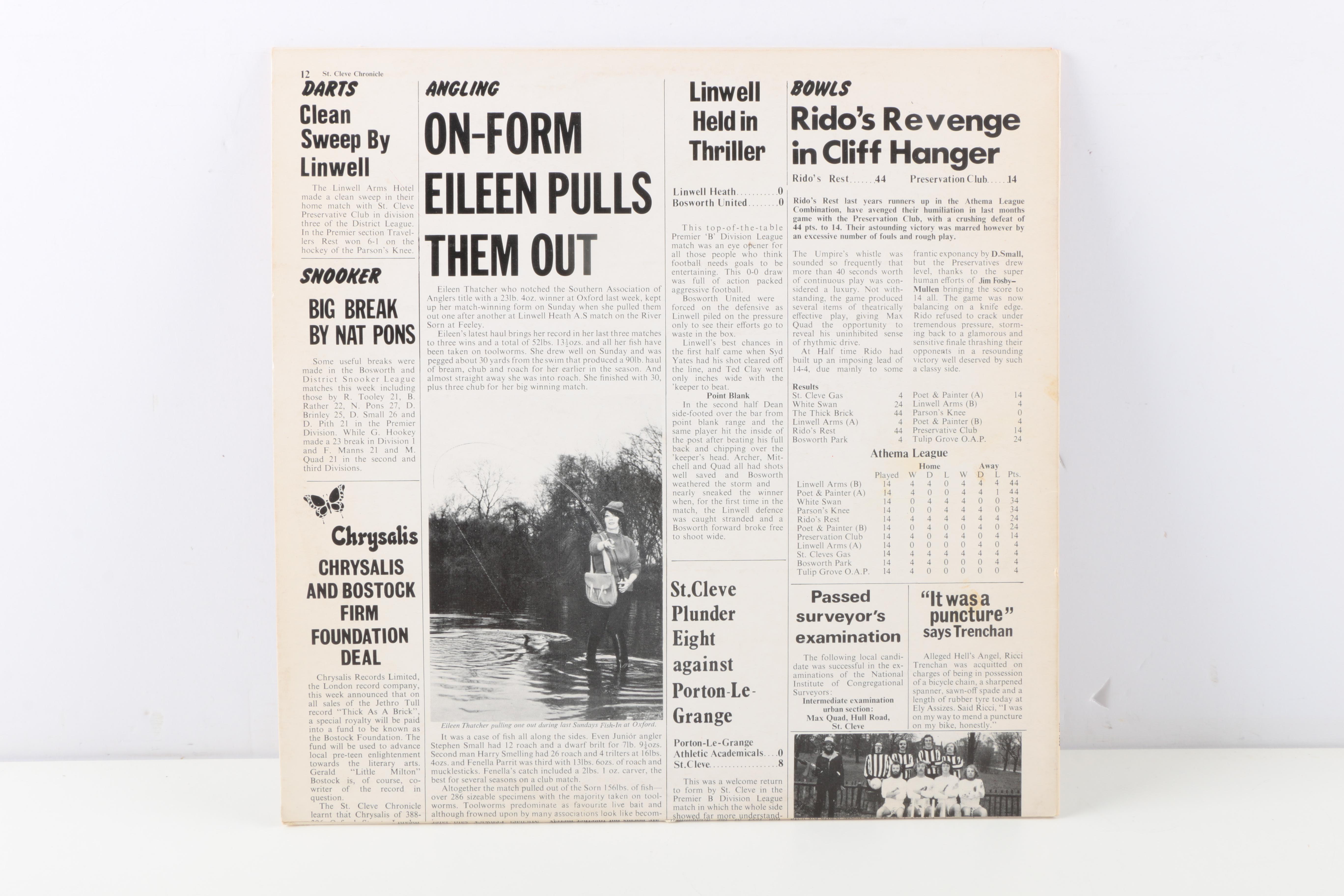 Jethro Tull LPs Including "Thick as a Brick"