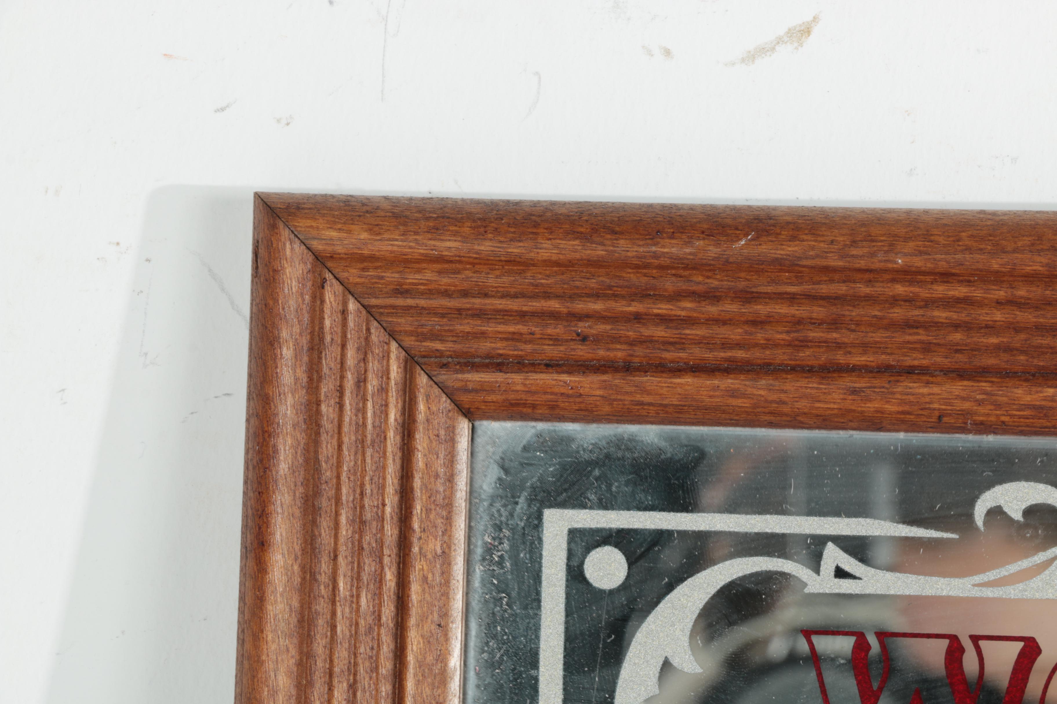Bar Mirrors and Signs Including Pabst Blue Ribbon and Jägermeister
