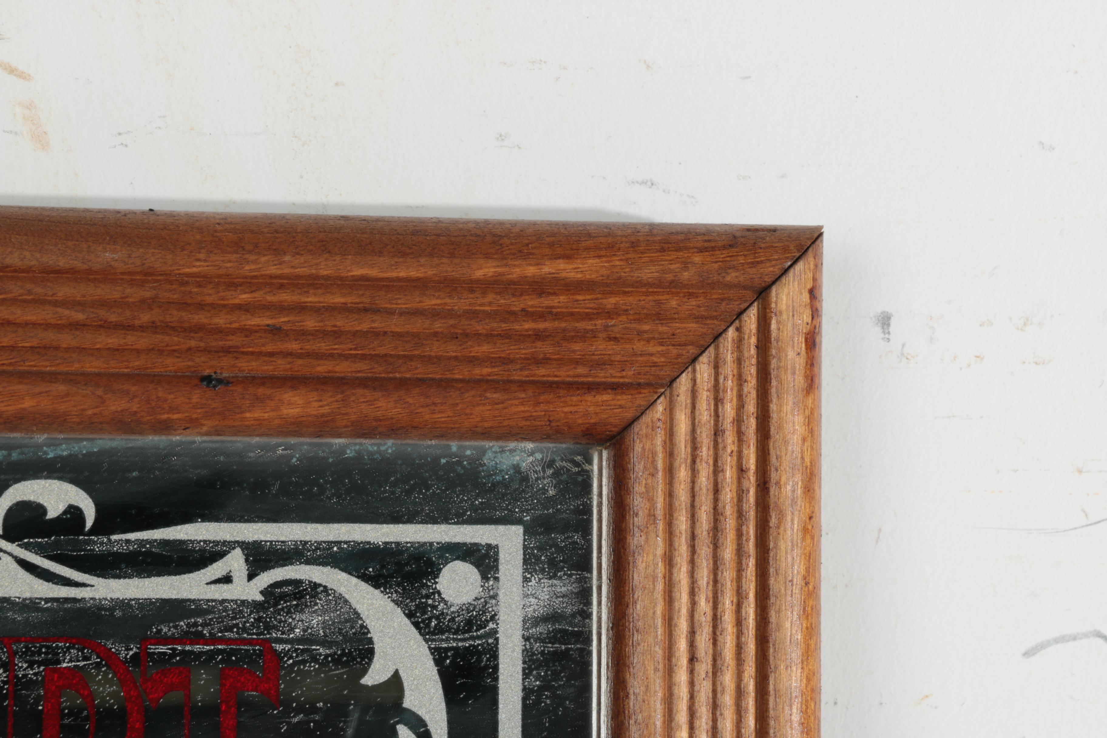 Bar Mirrors and Signs Including Pabst Blue Ribbon and Jägermeister