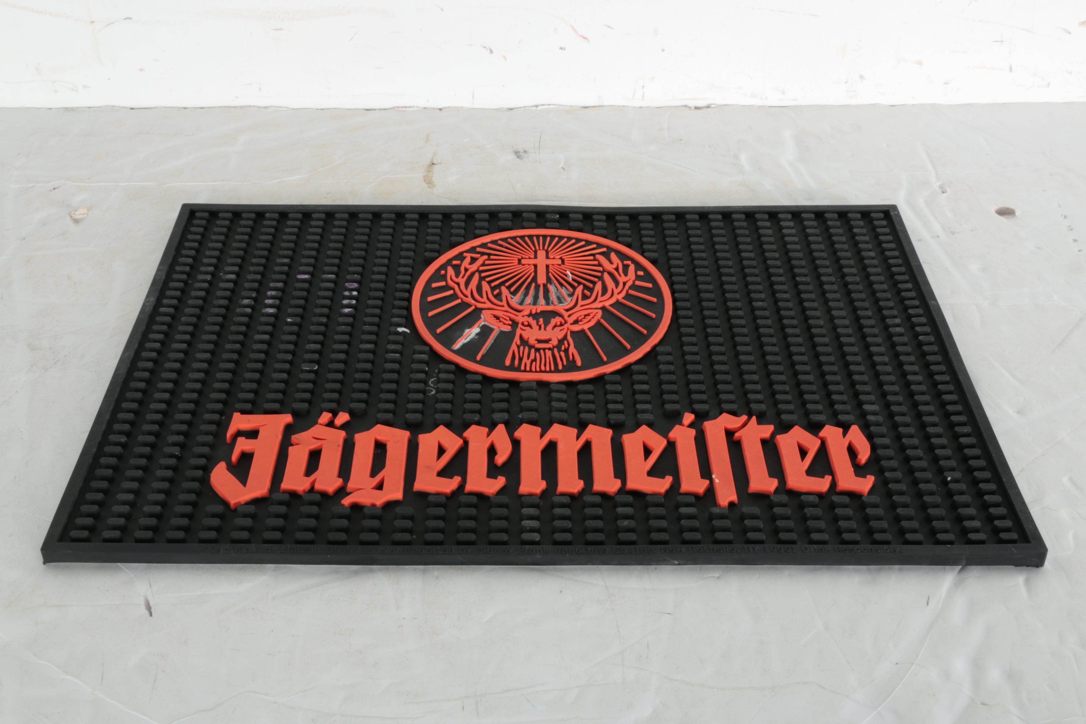 Bar Mirrors and Signs Including Pabst Blue Ribbon and Jägermeister