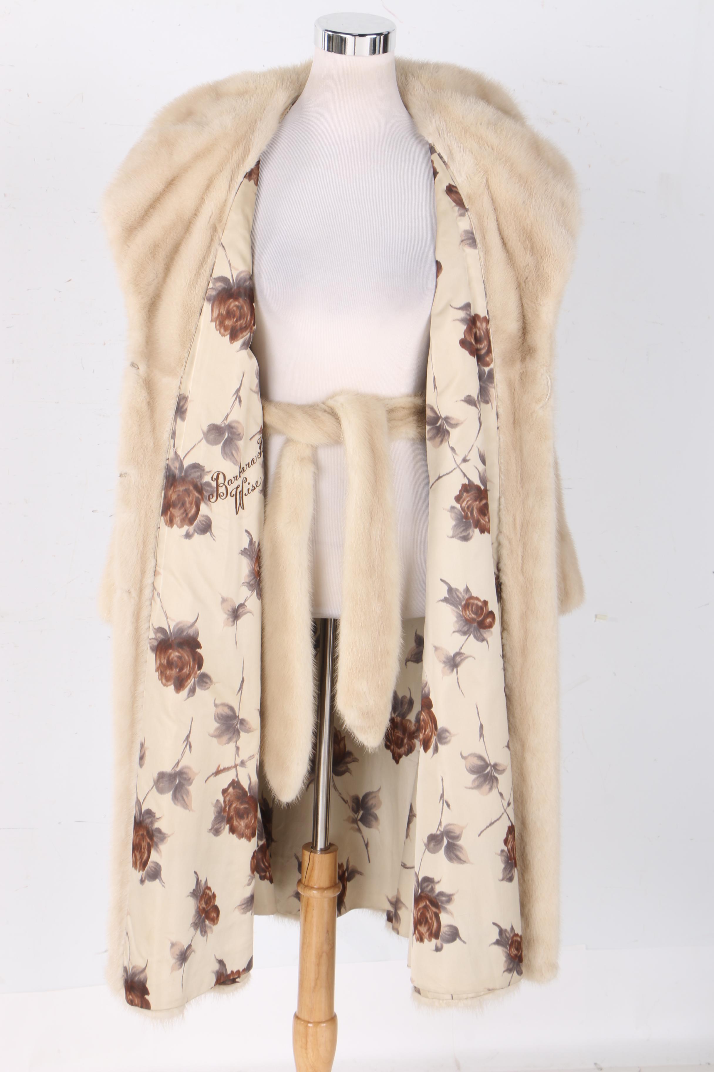 Vintage Mink Fur Coat by Barbara Ann