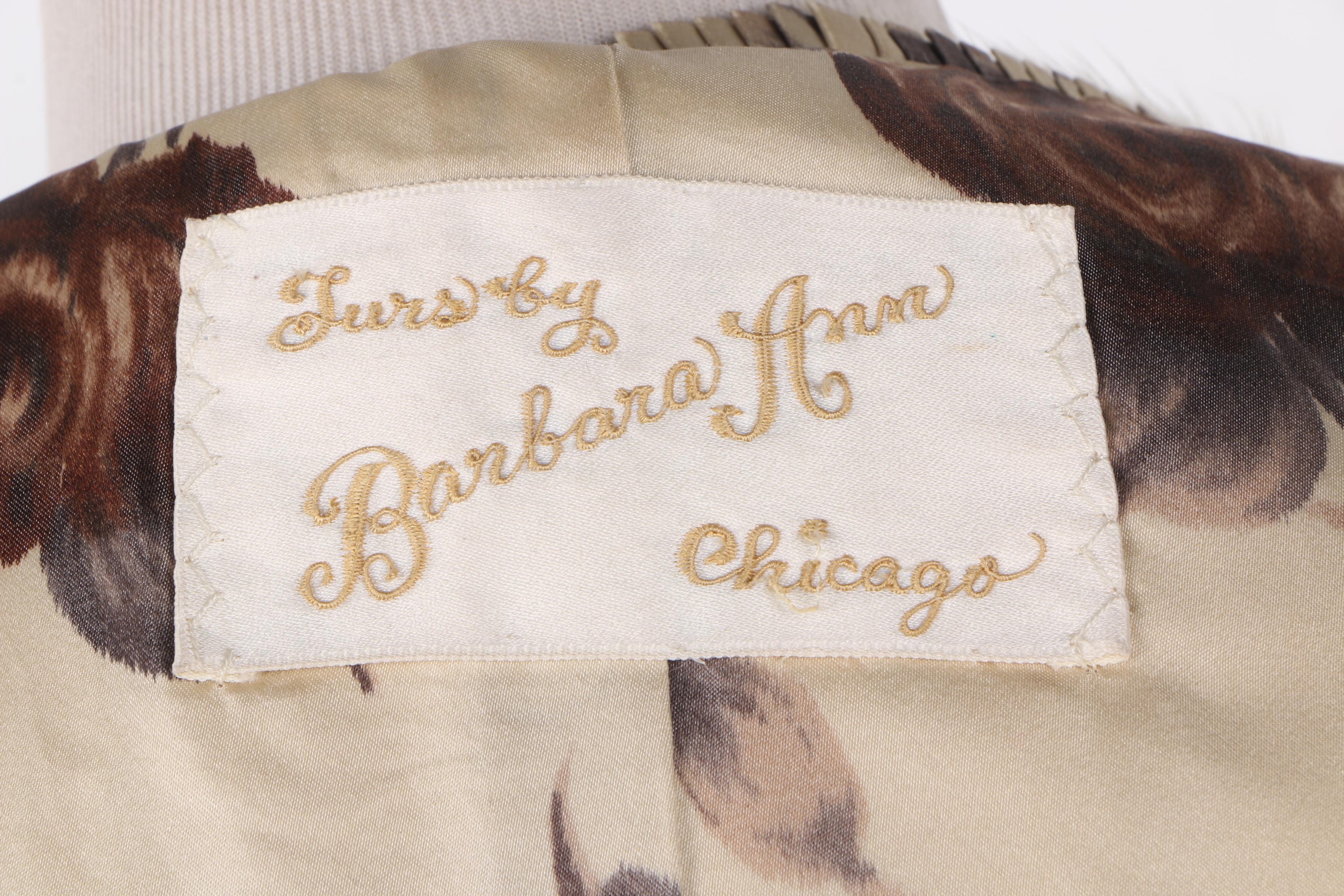 Vintage Mink Fur Coat by Barbara Ann