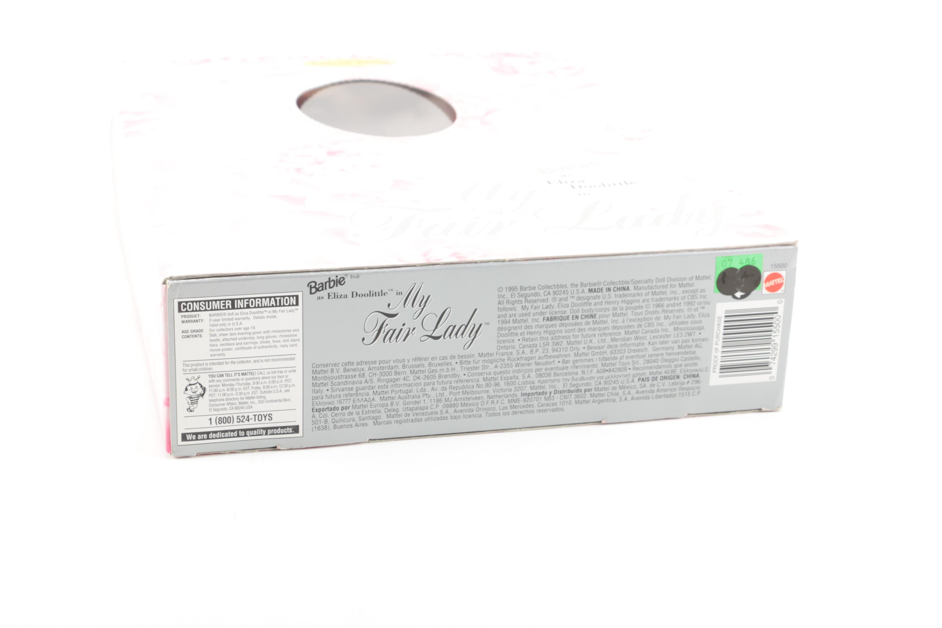 "Hollywood Legends" Collection Marilyn Monroe and Eliza Doolittle Barbie Dolls