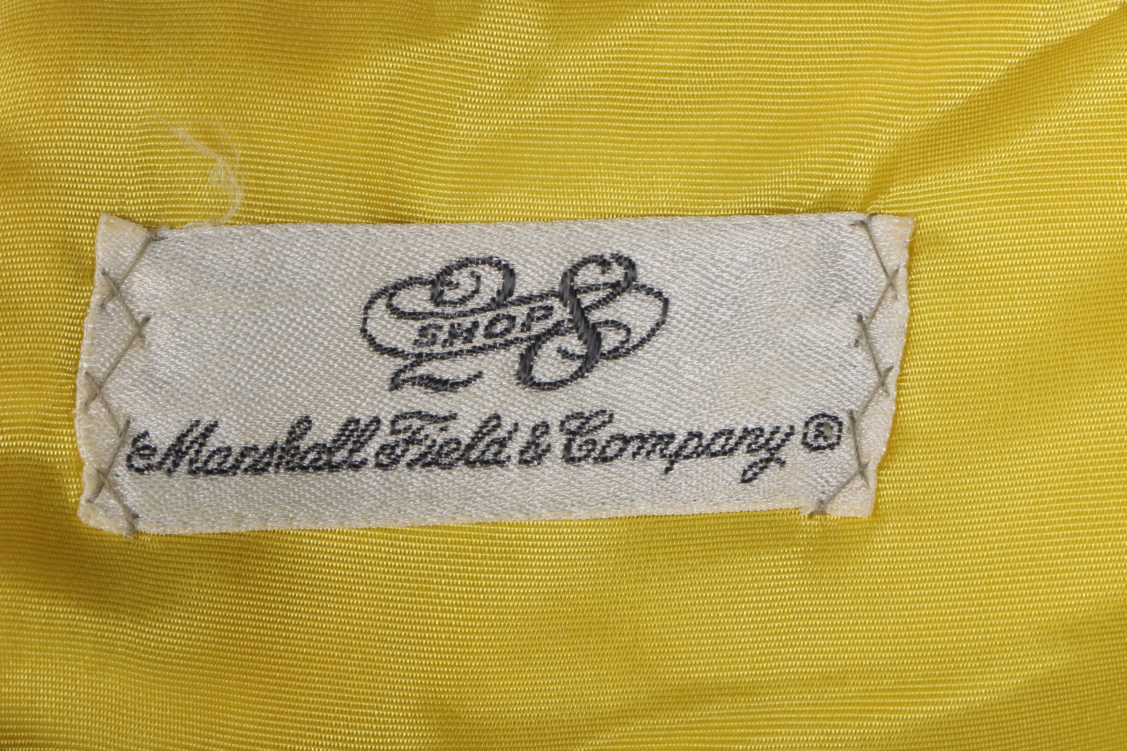 Marshall Field & Co. Yellow Dress Suit