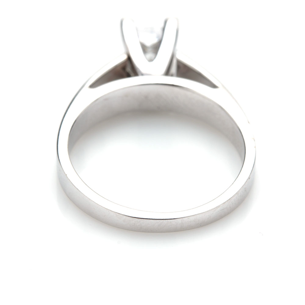 Rosy Blue 14K White Gold Diamond Ring