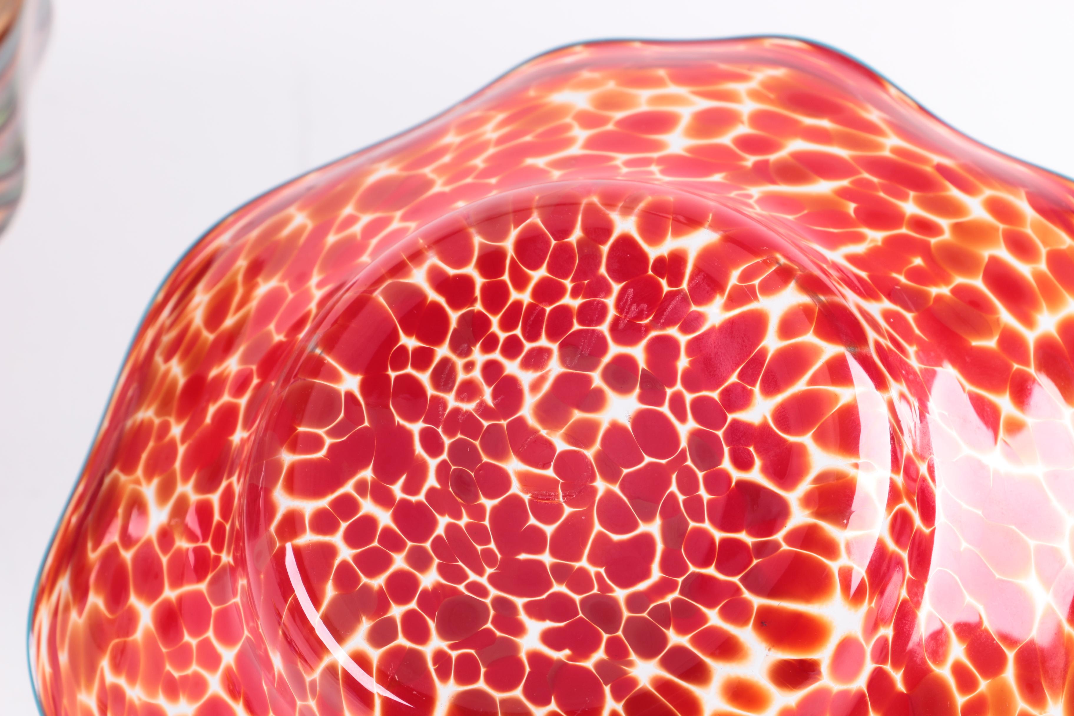 Blown Glass Bowls and Murano Glass Wrapped Candies