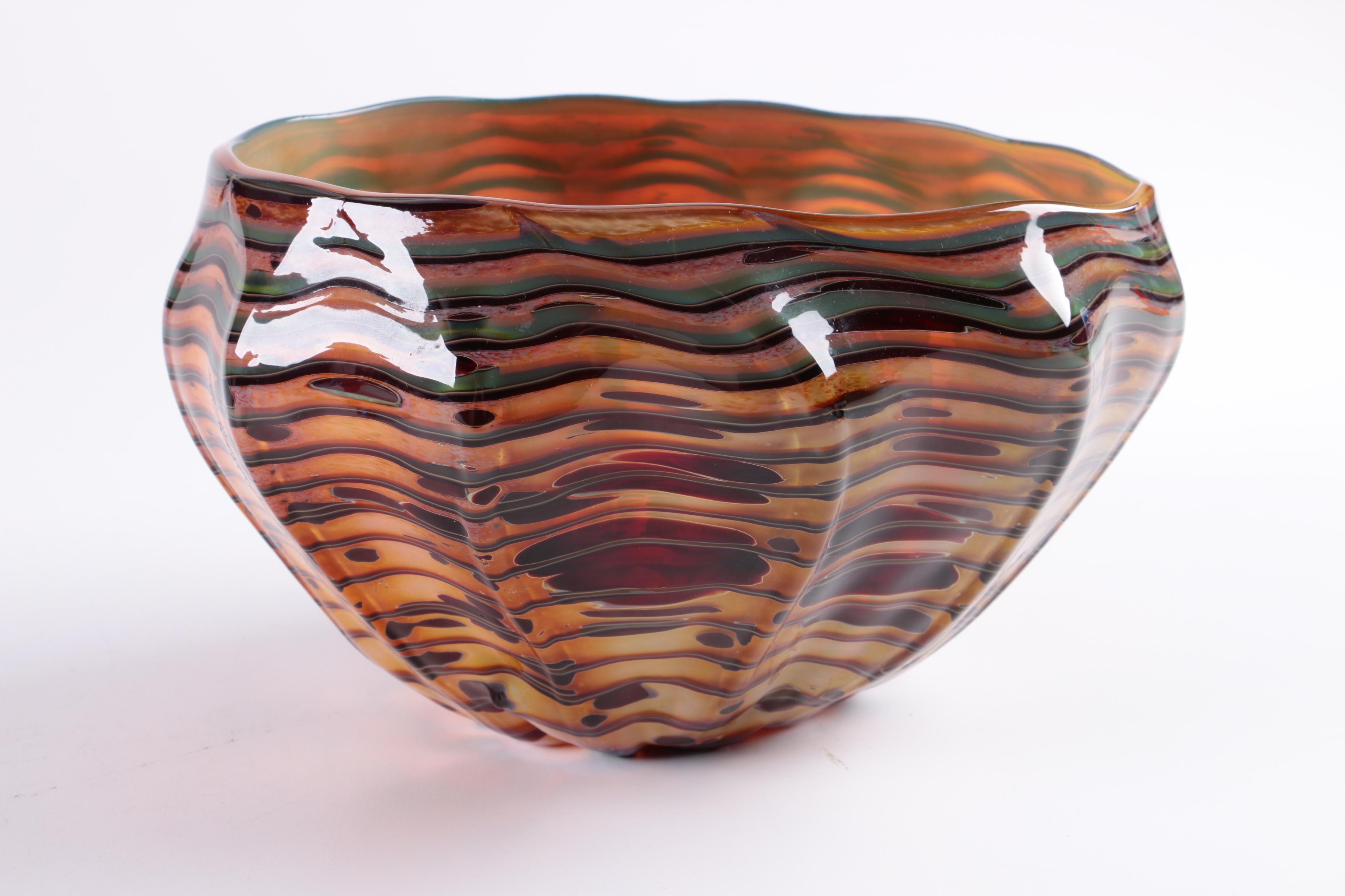 Blown Glass Bowls and Murano Glass Wrapped Candies