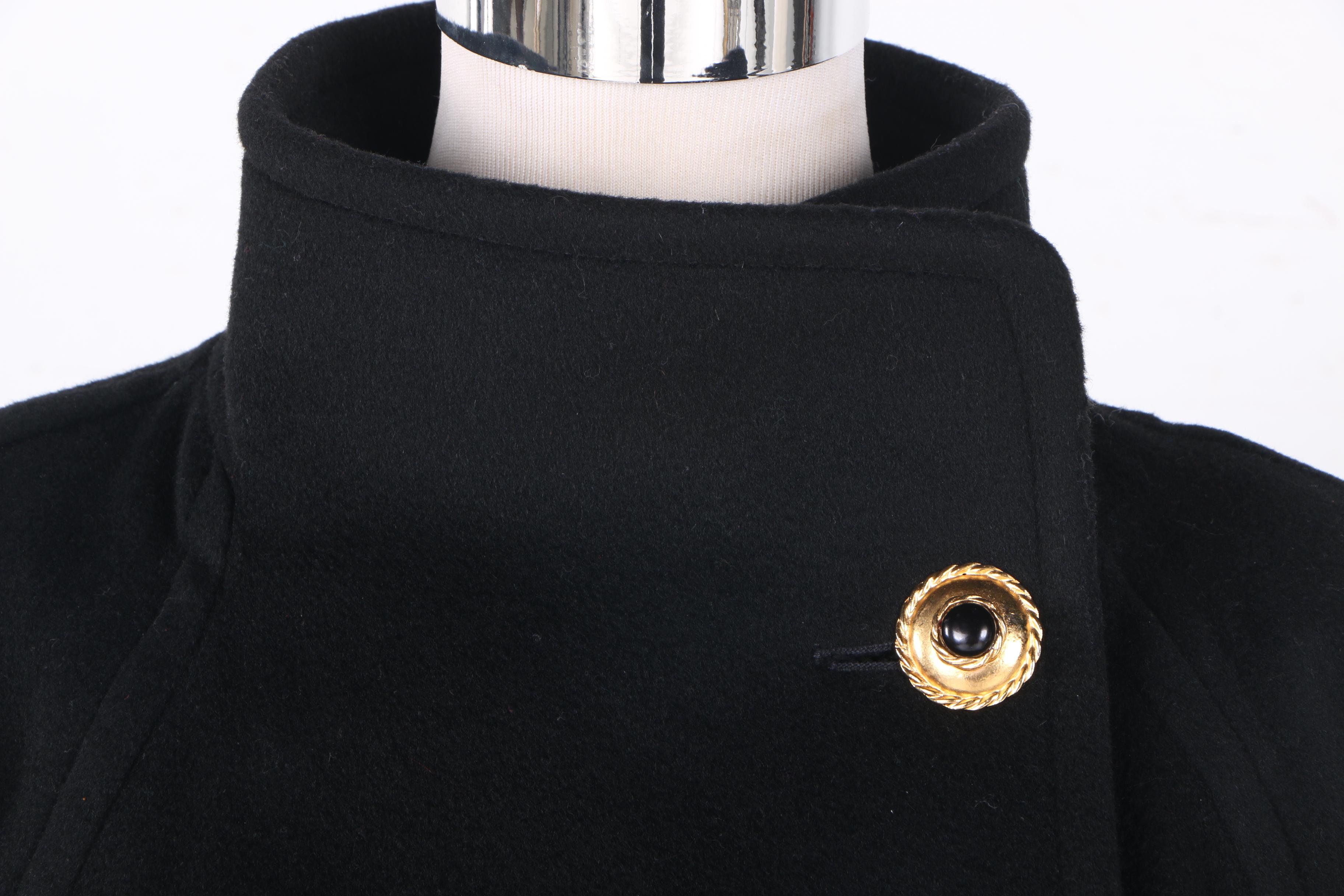 Black Woolen Overcoat by Perry Ellis for Neiman Marcus