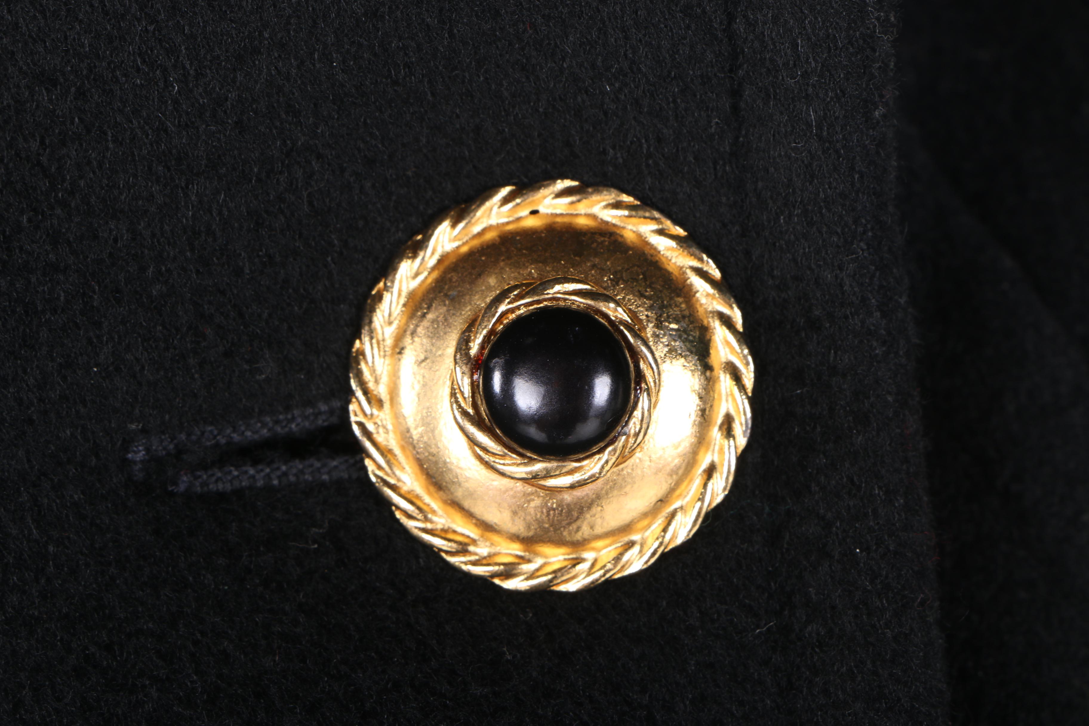 Black Woolen Overcoat by Perry Ellis for Neiman Marcus