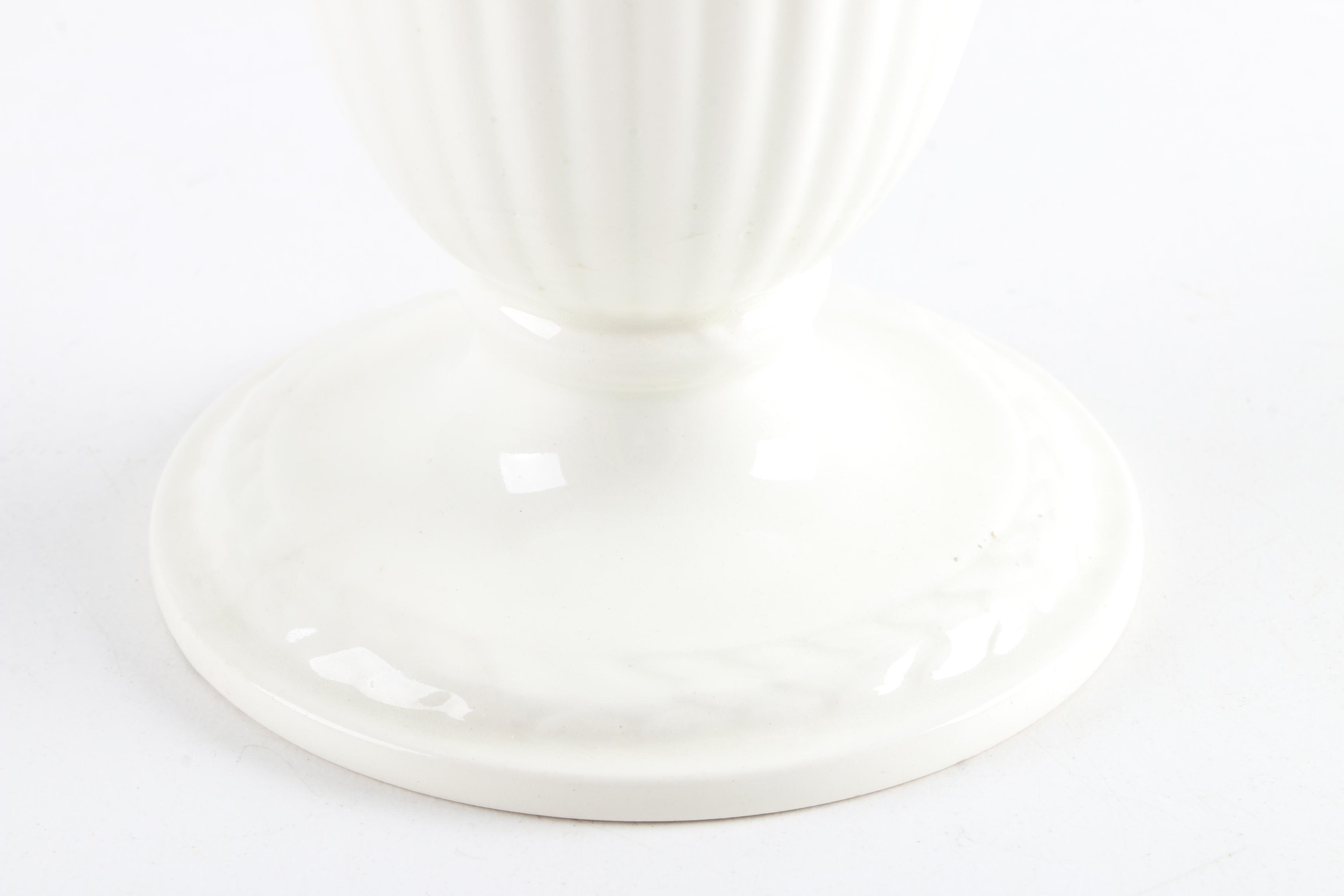 Wedgwood Embossed "Queen's Ware" Bouquet Vase Circa Mid 20th C.