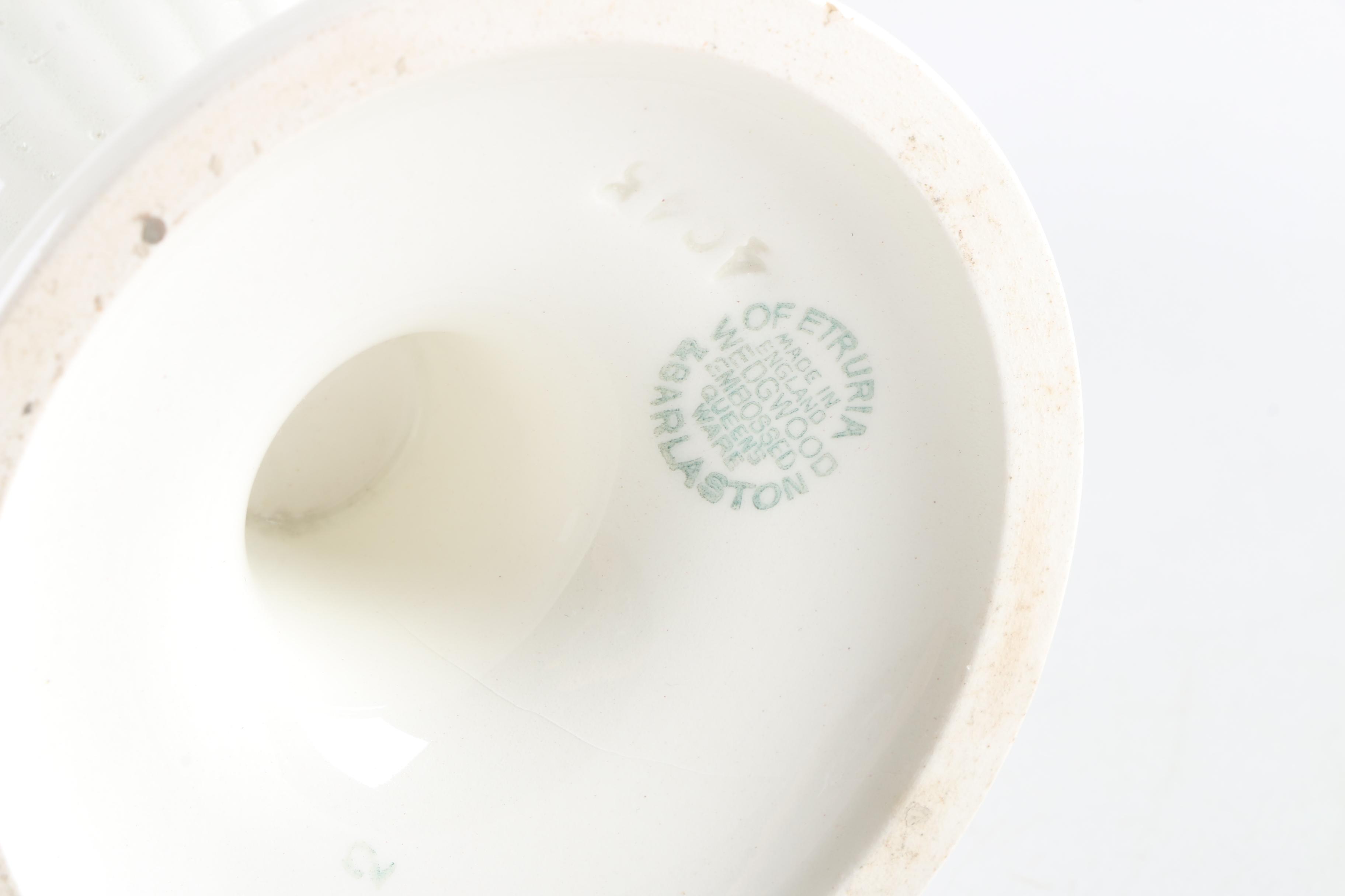 Wedgwood Embossed "Queen's Ware" Bouquet Vase Circa Mid 20th C.