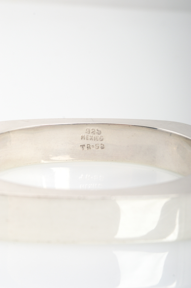 Sterling Silver Hinged Bangle