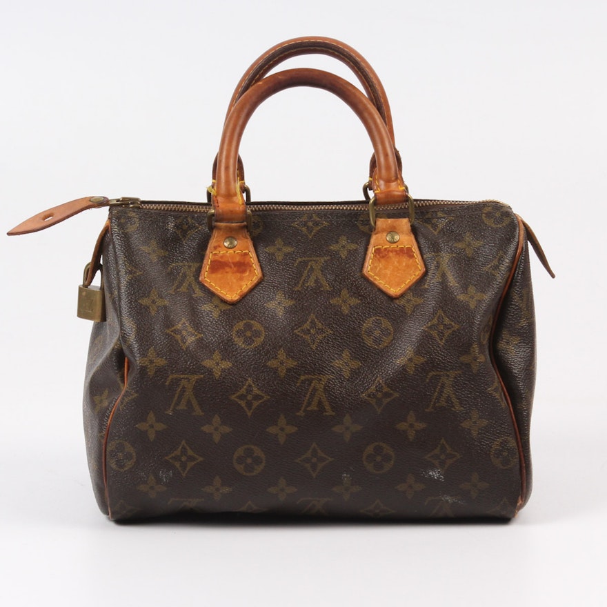 Louis Vuitton Monogrammed Speedy Handbag