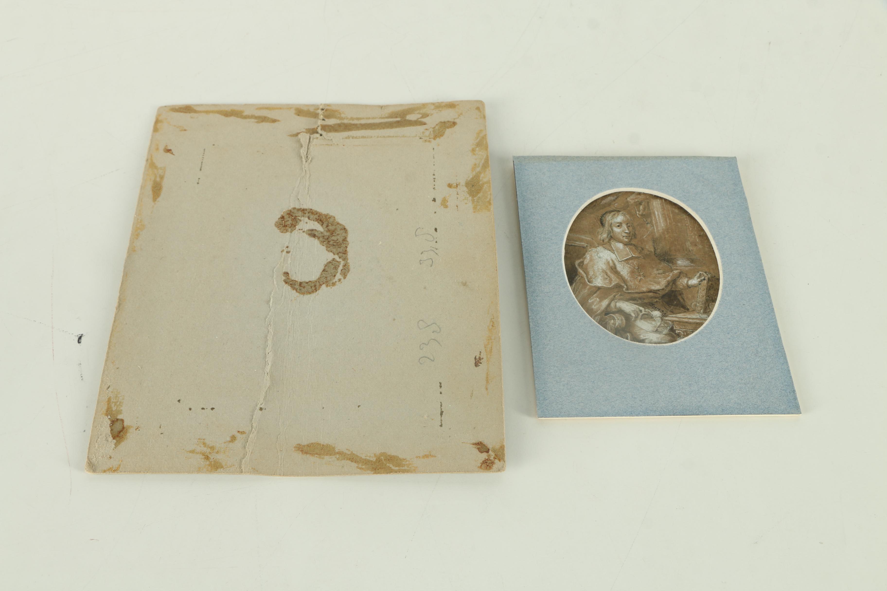 Mixed Media Drawing After Circa 17th Century Portrait