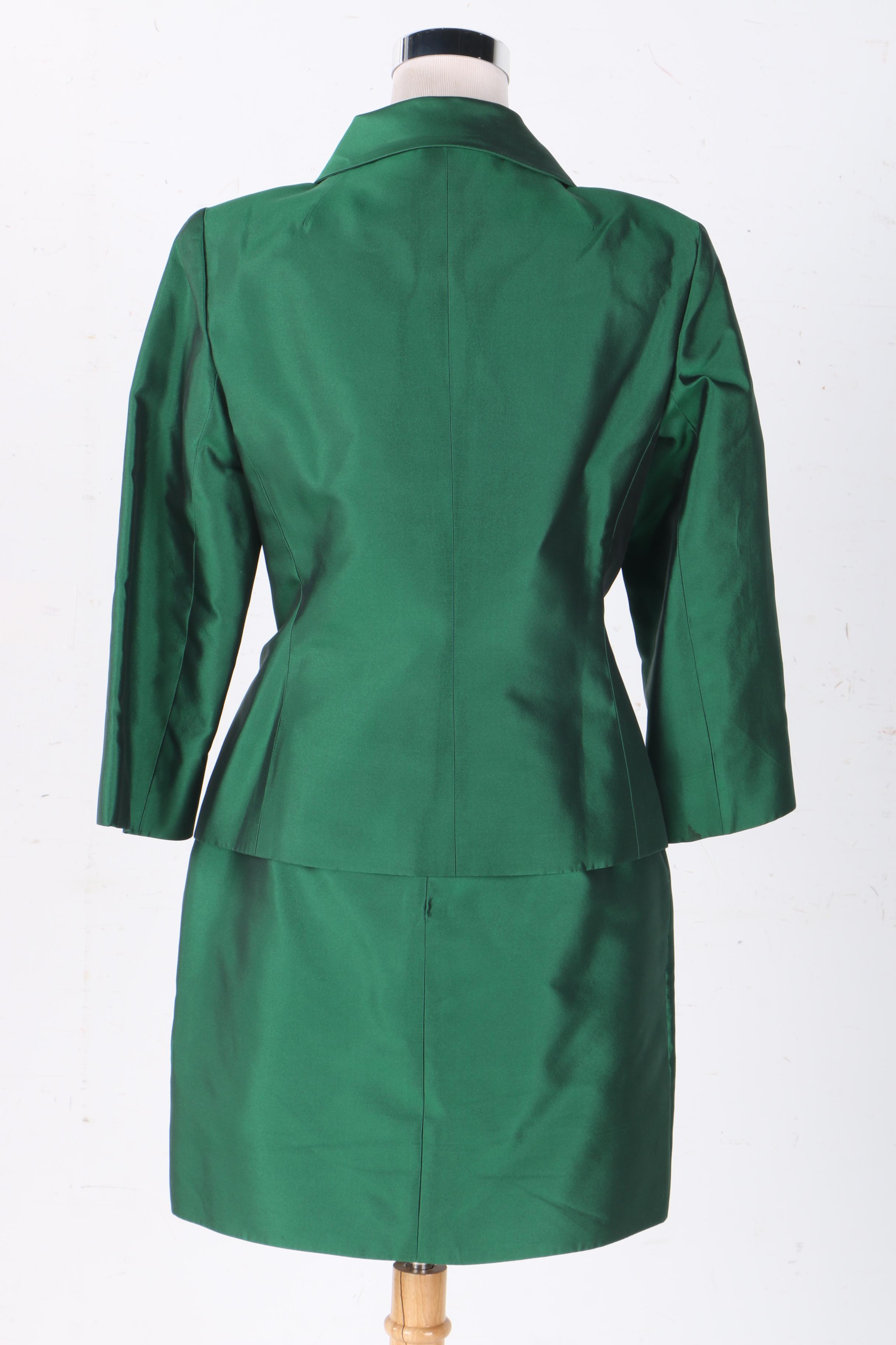 Dolce and Gabbana Silk Skirt Suit