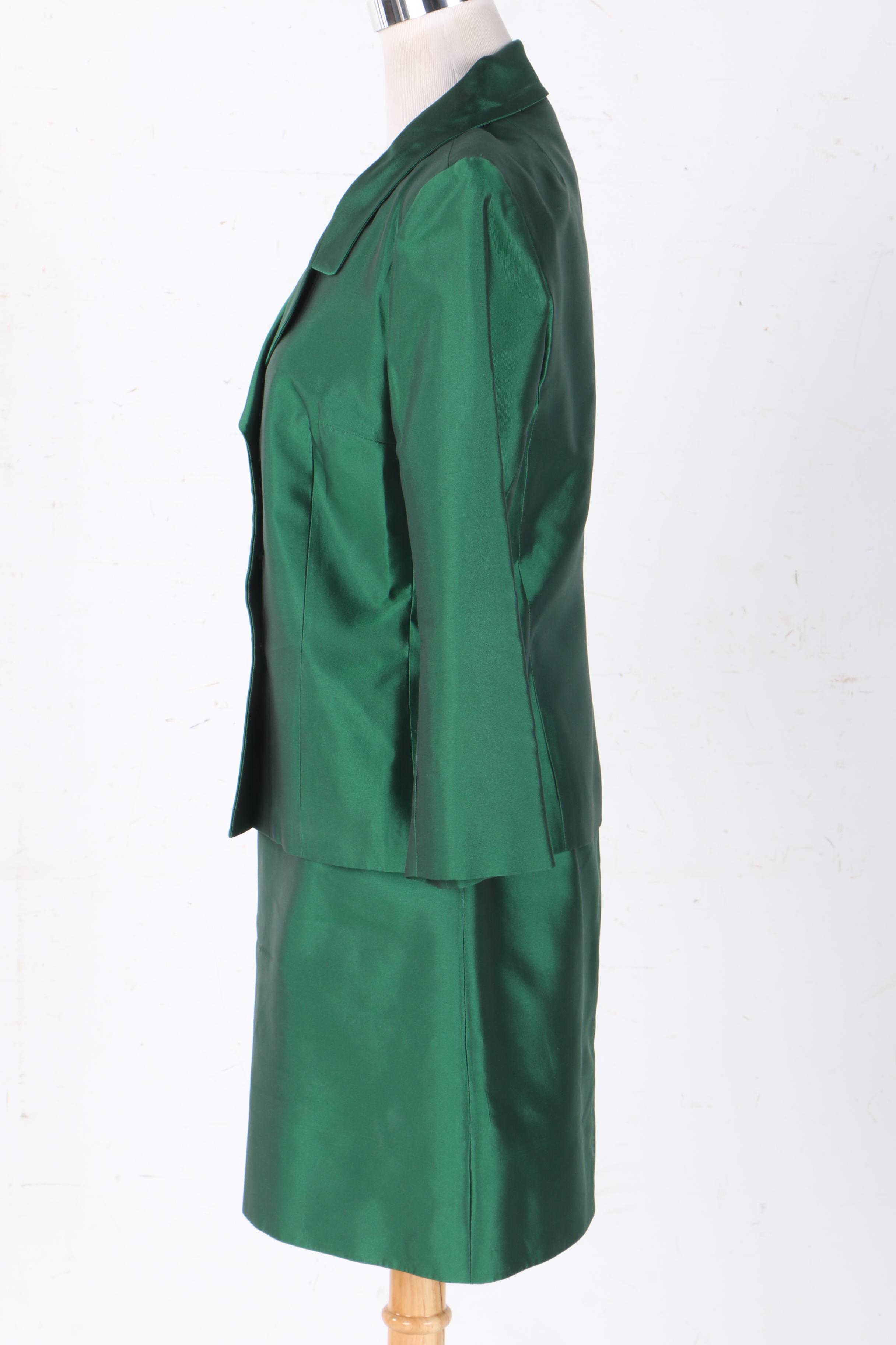 Dolce and Gabbana Silk Skirt Suit