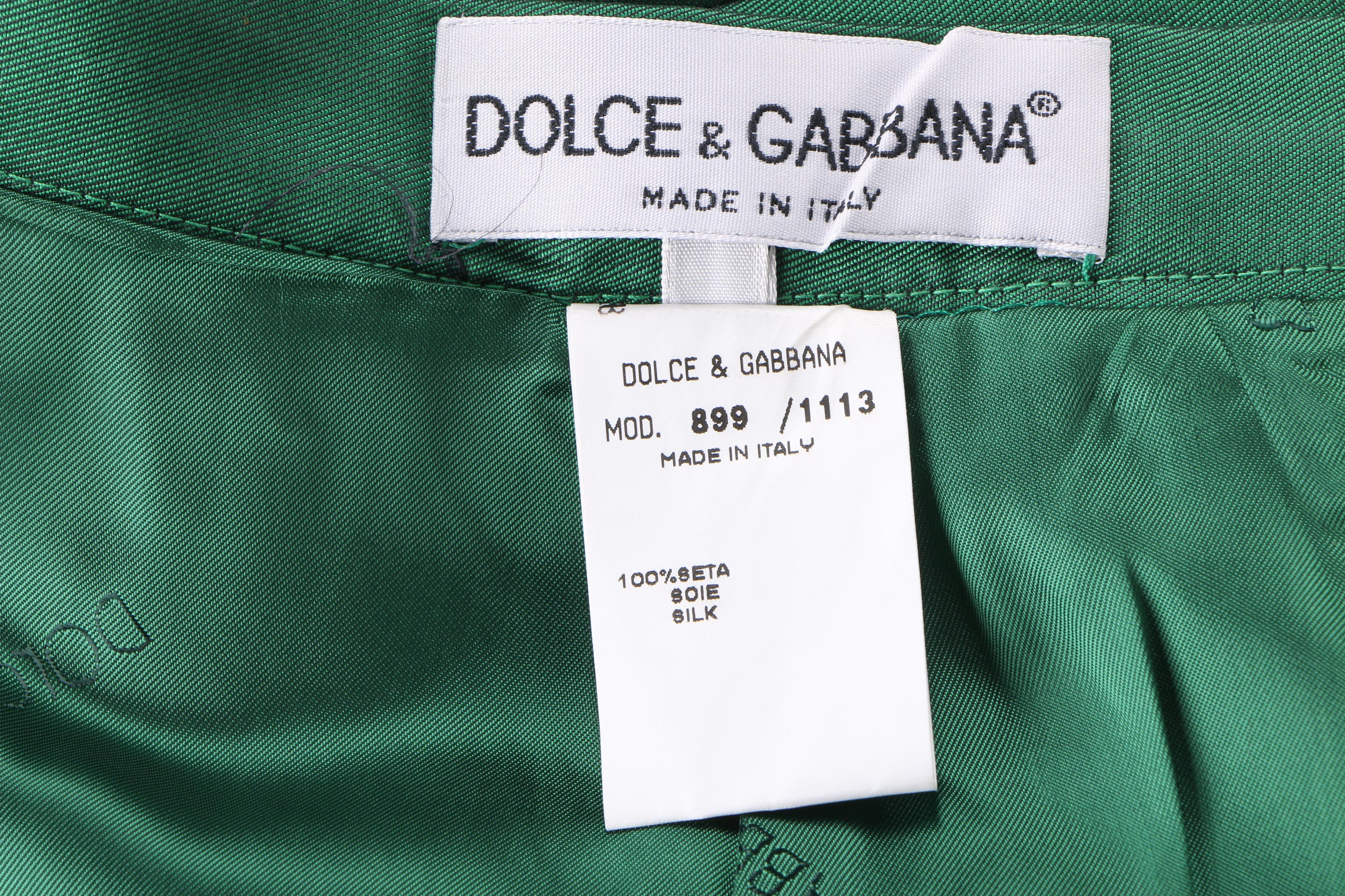 Dolce and Gabbana Silk Skirt Suit