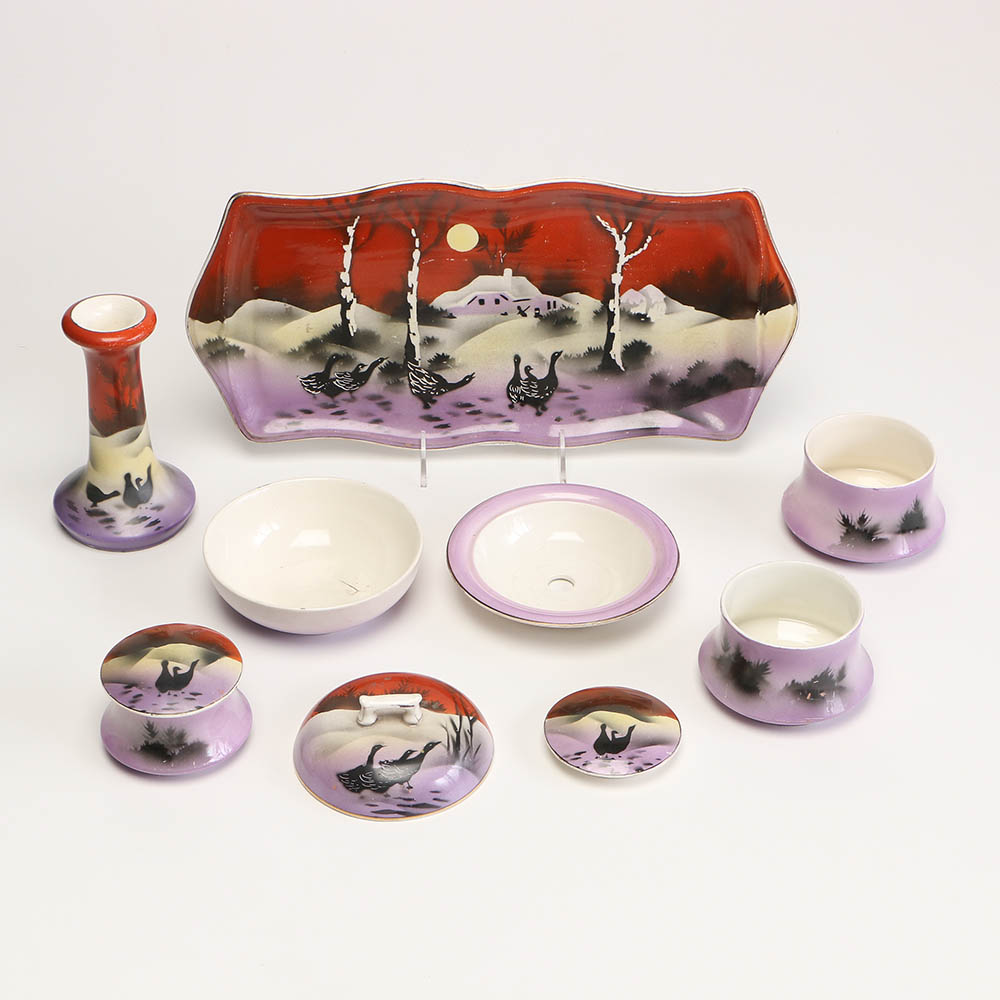 Vintage Porcelain Tableware Collection