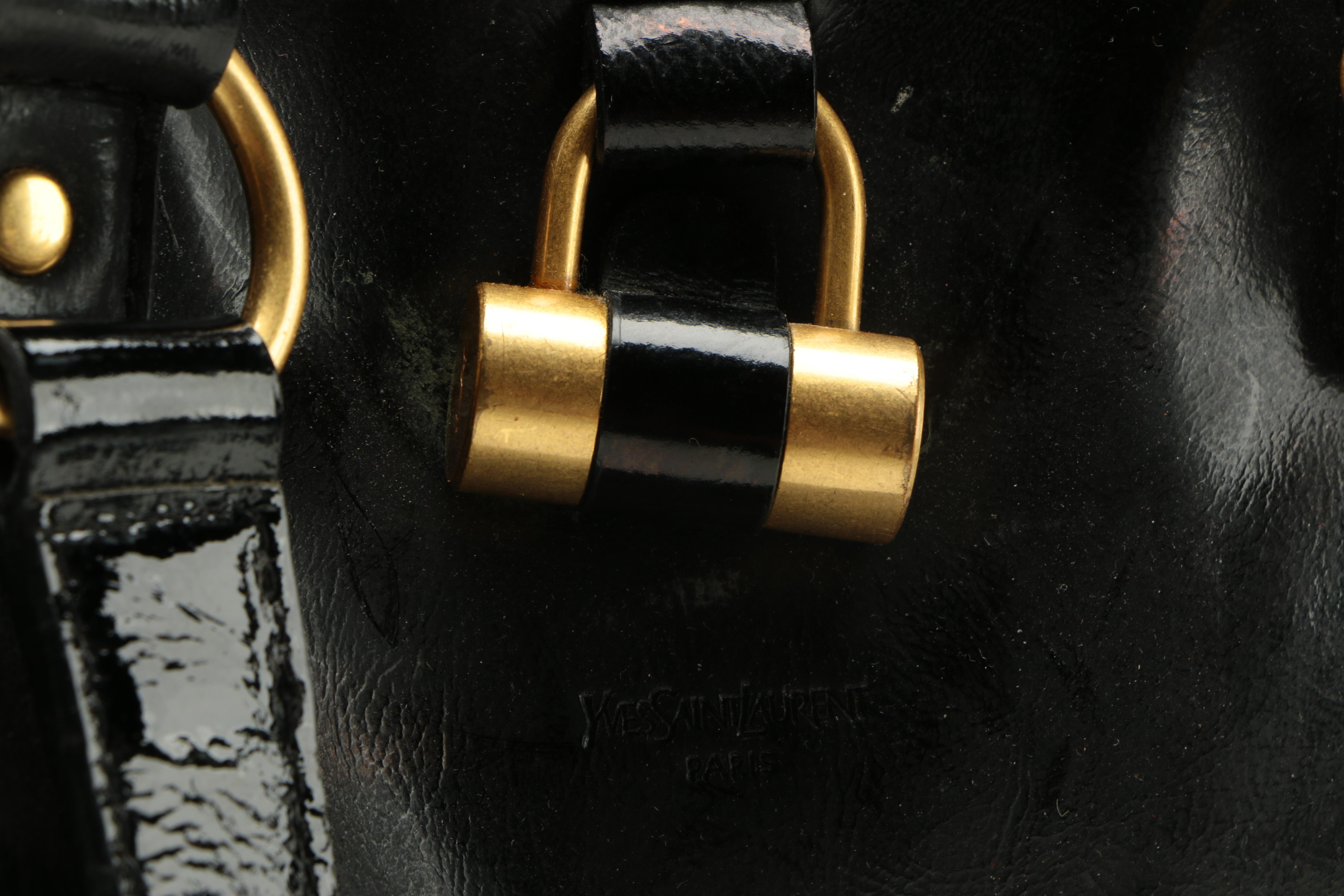 Yves Saint Laurent Black Leather Handbag