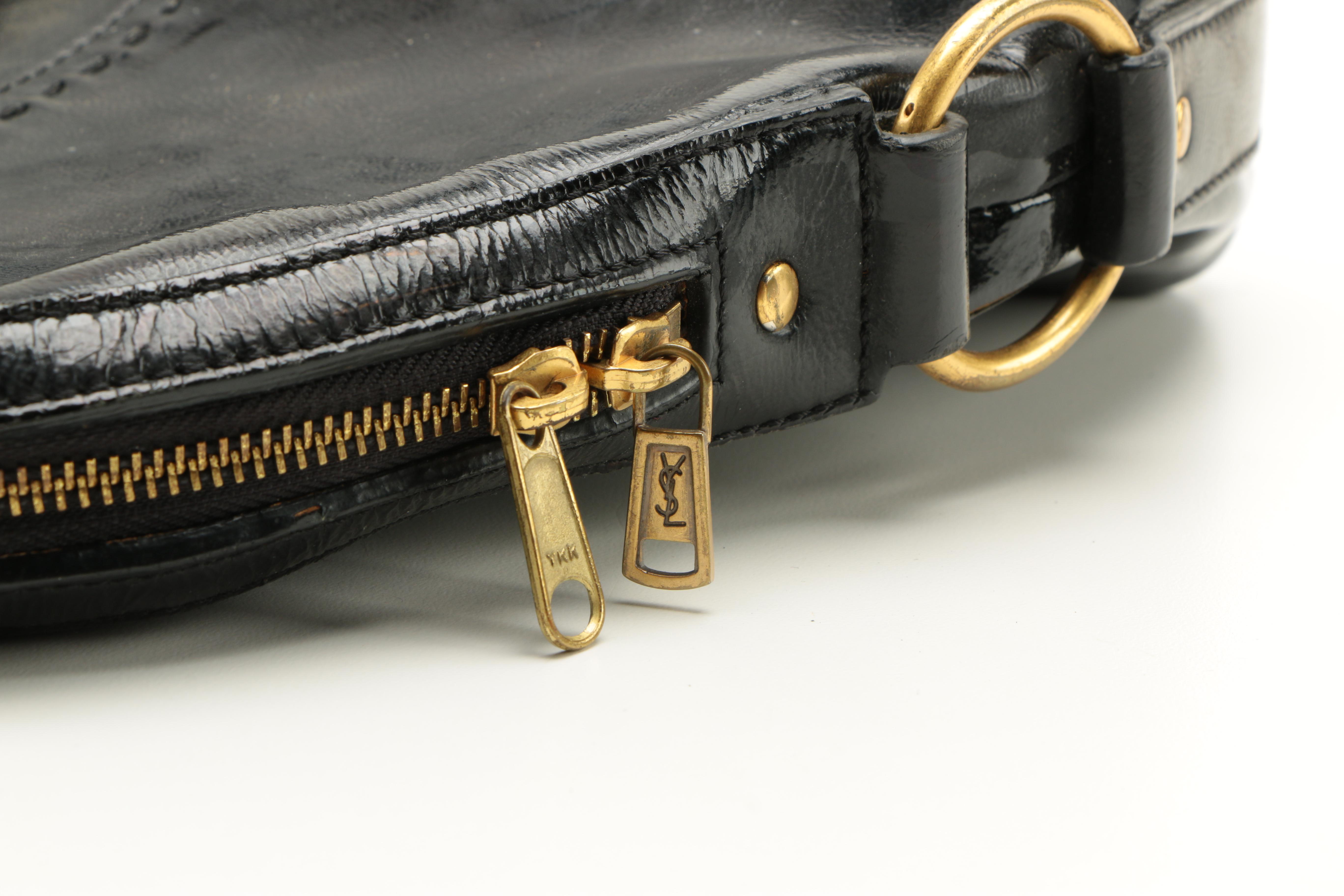 Yves Saint Laurent Black Leather Handbag