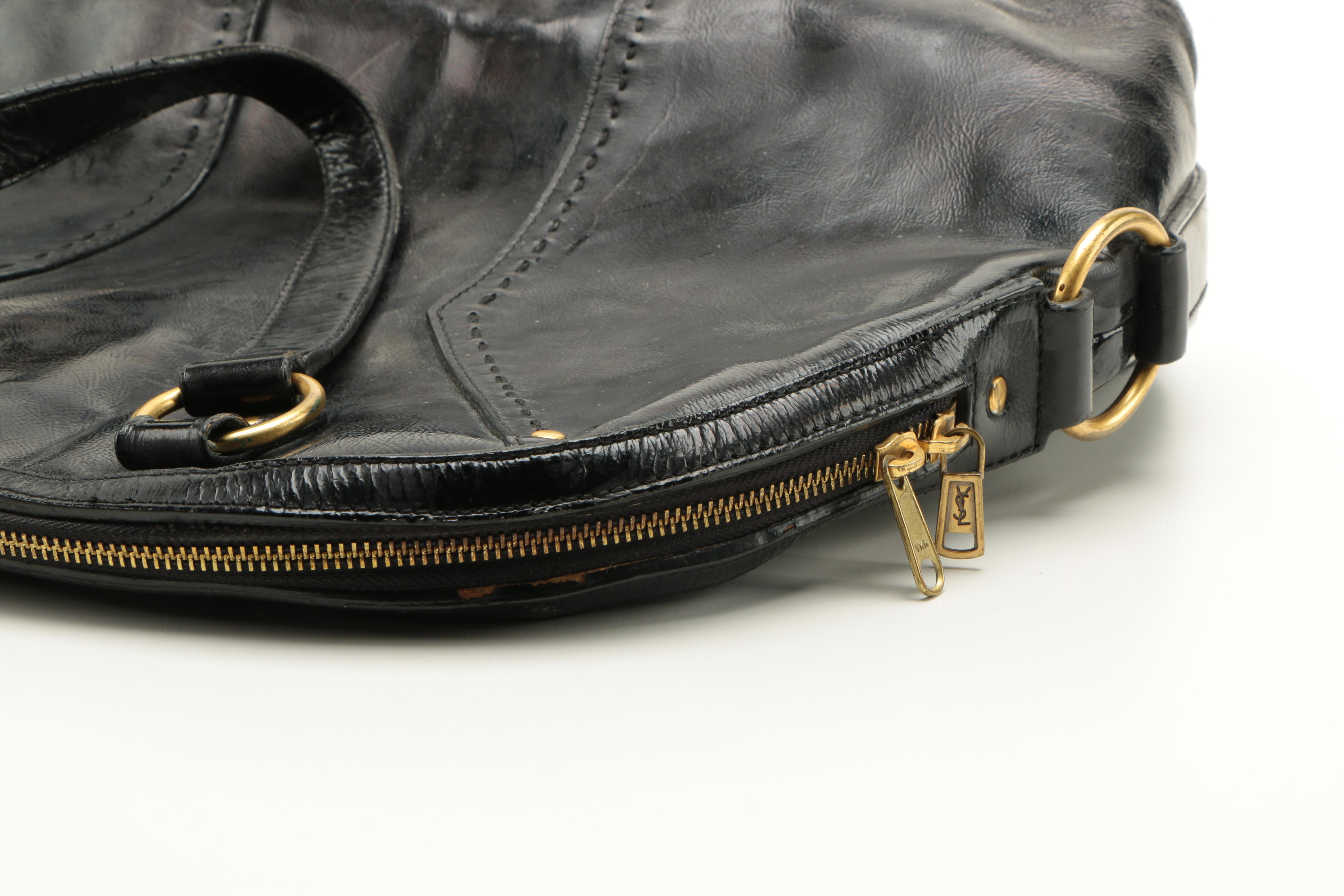 Yves Saint Laurent Black Leather Handbag
