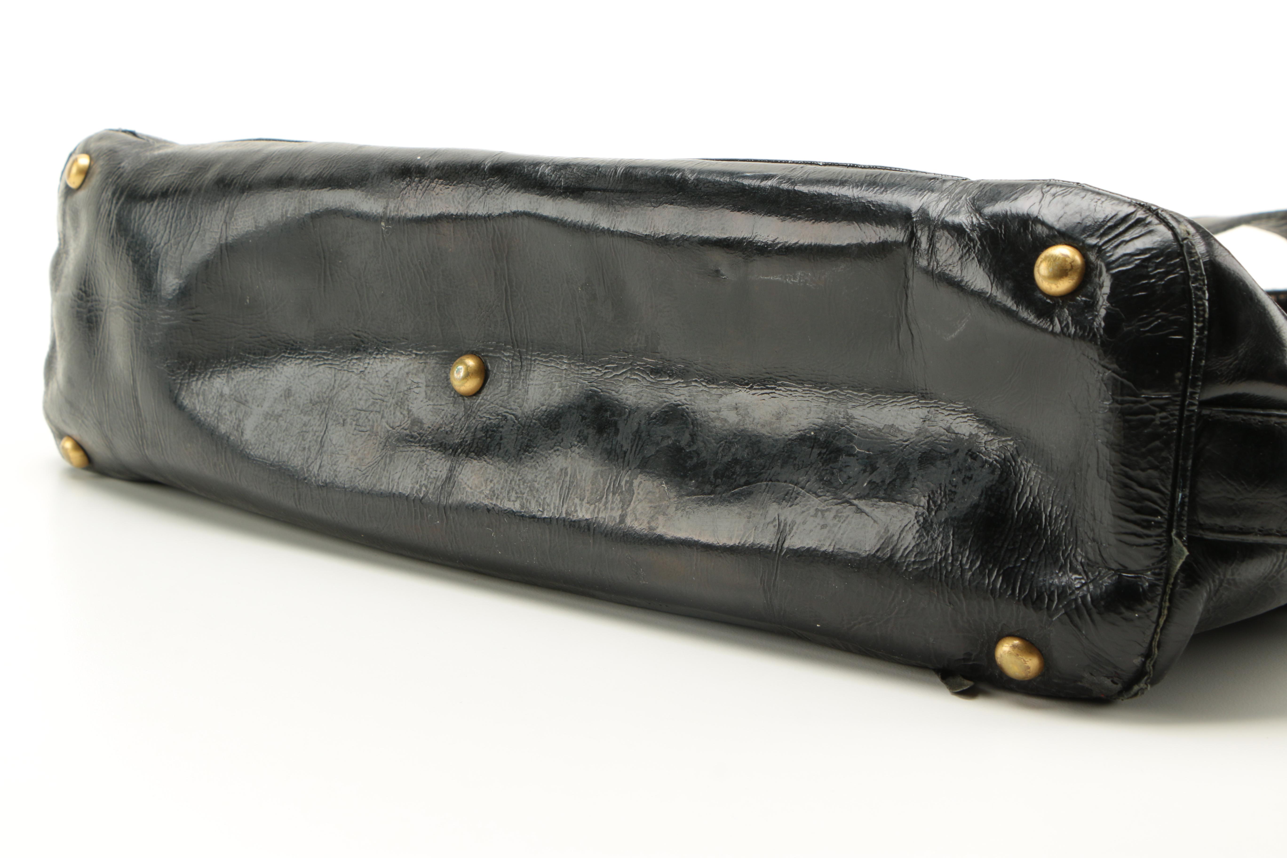 Yves Saint Laurent Black Leather Handbag