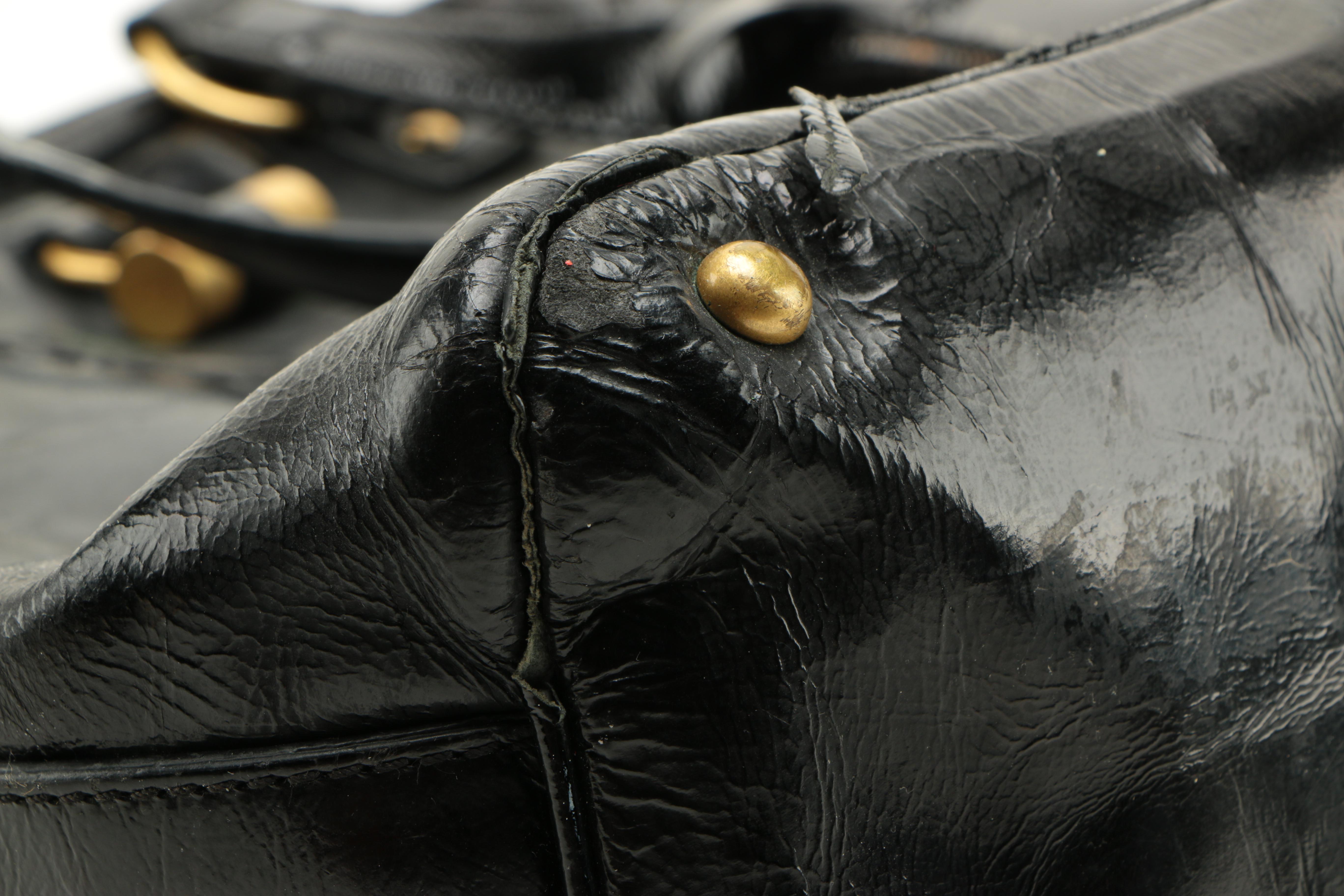 Yves Saint Laurent Black Leather Handbag