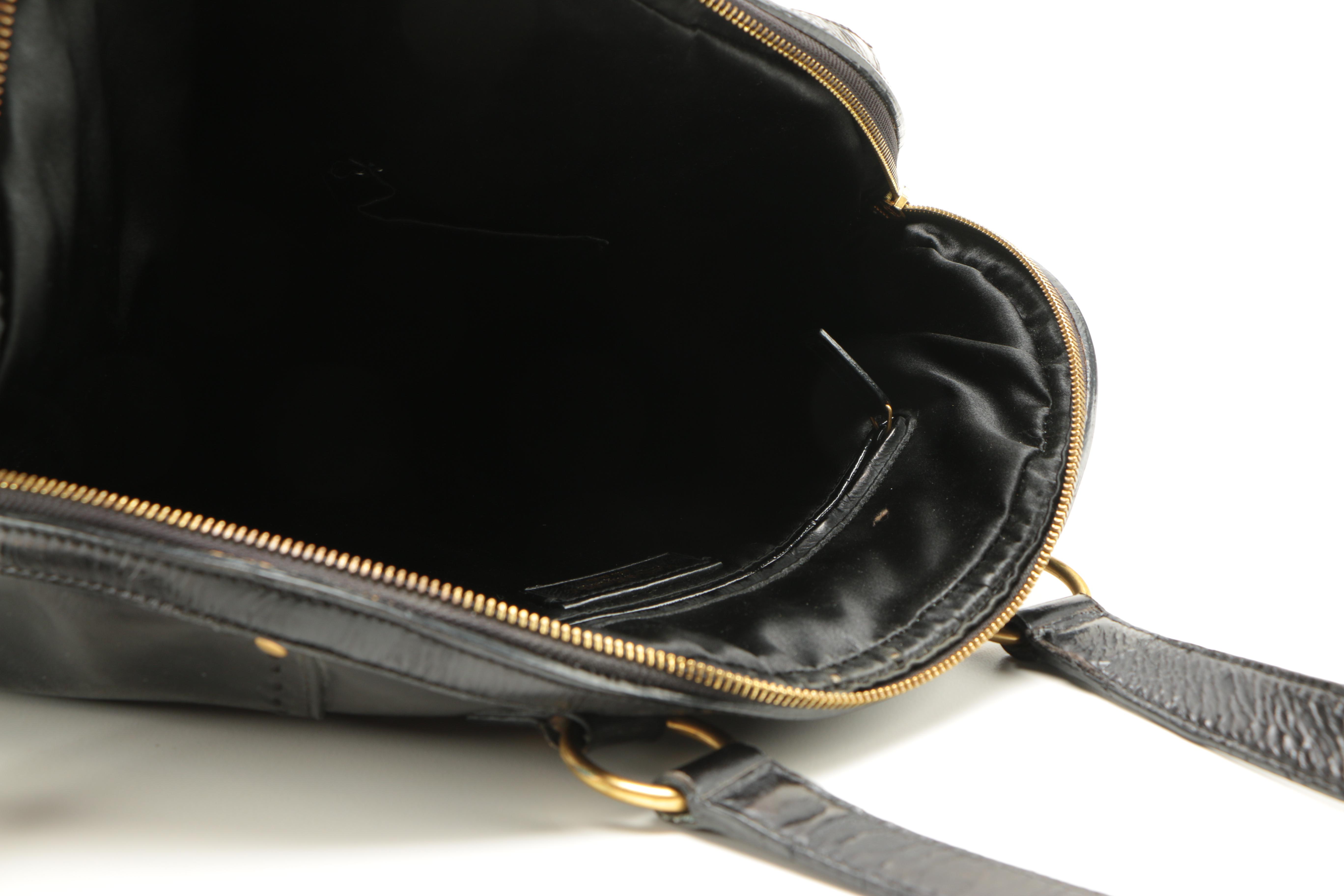 Yves Saint Laurent Black Leather Handbag
