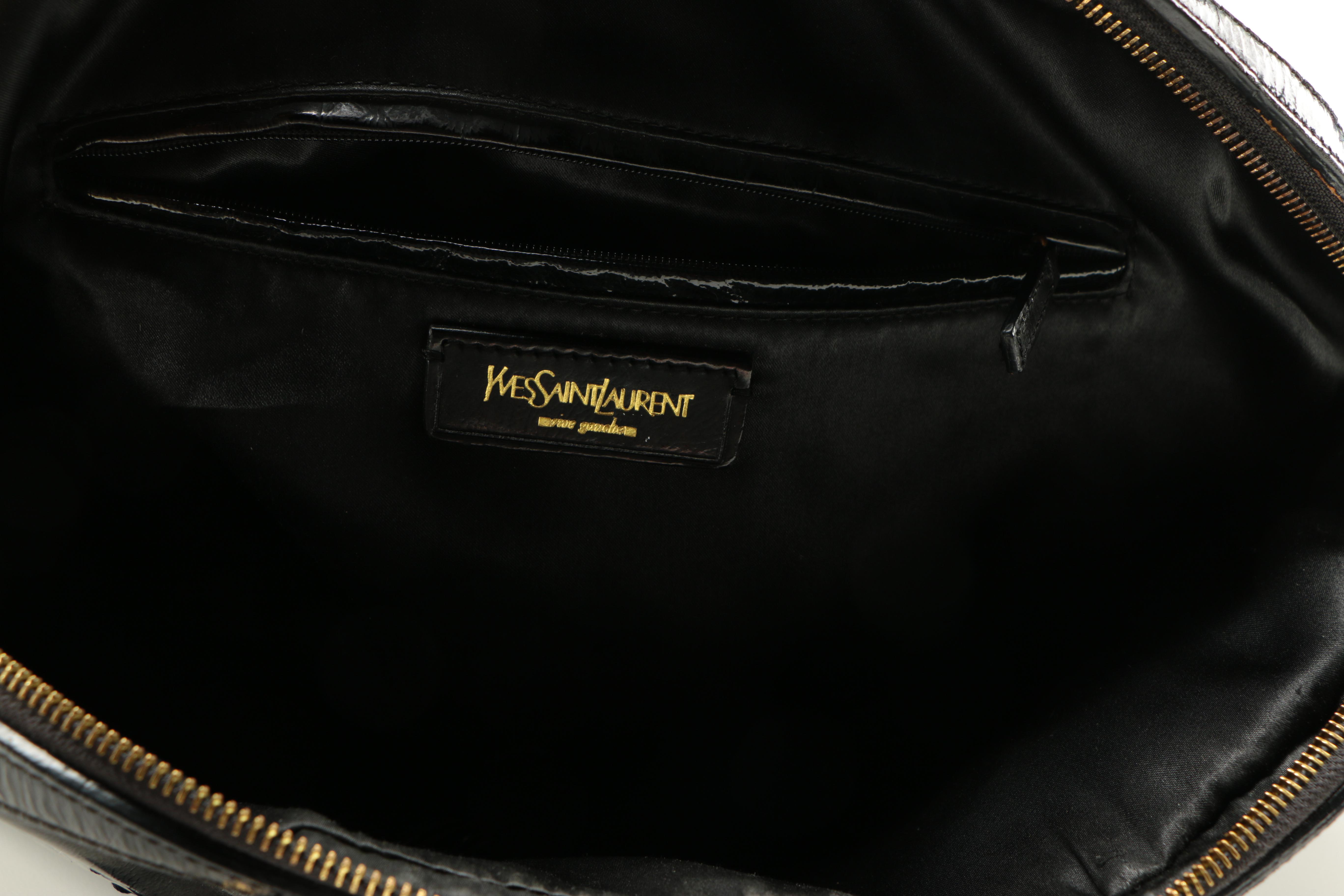 Yves Saint Laurent Black Leather Handbag