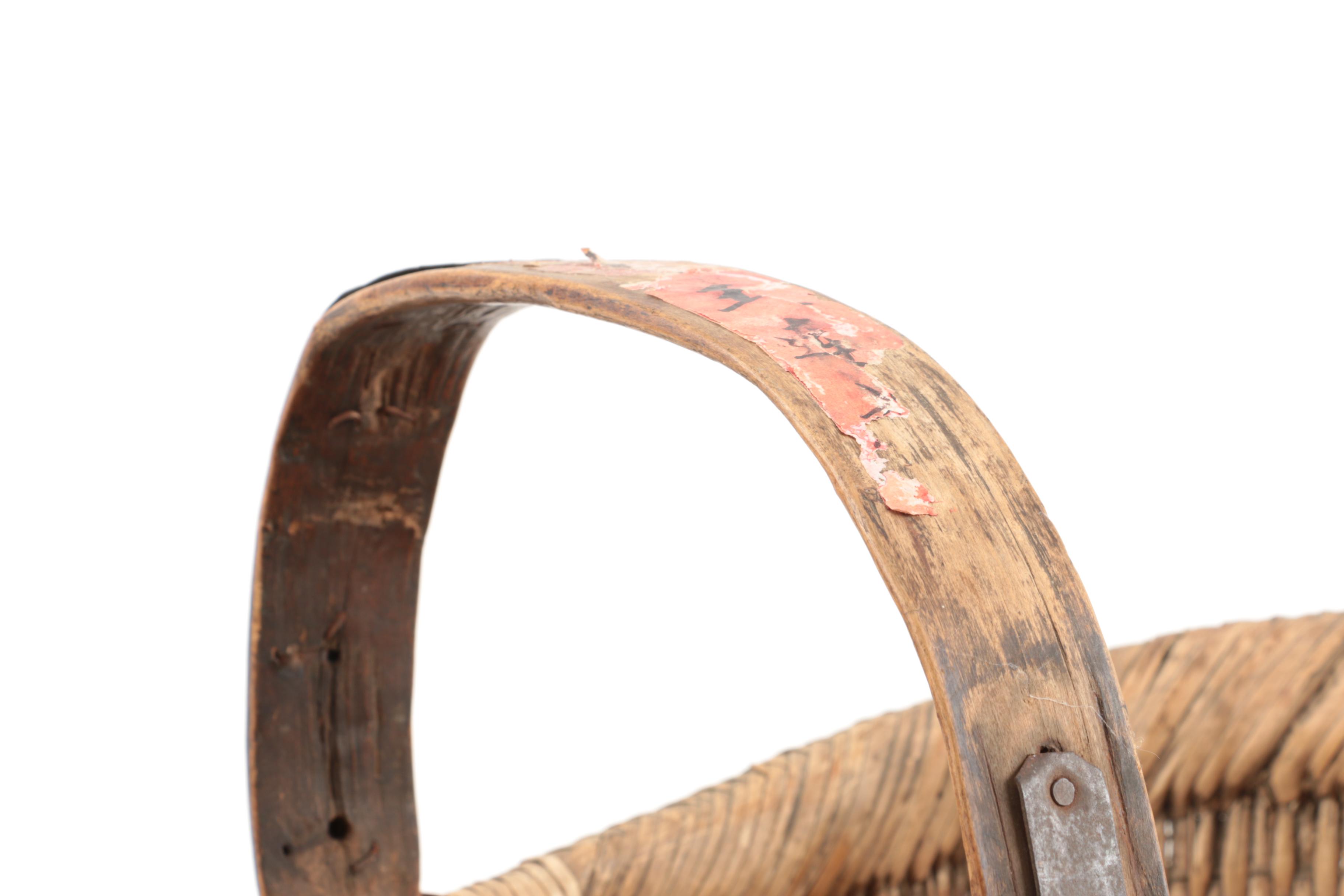 Antique Wicker Baby Basket