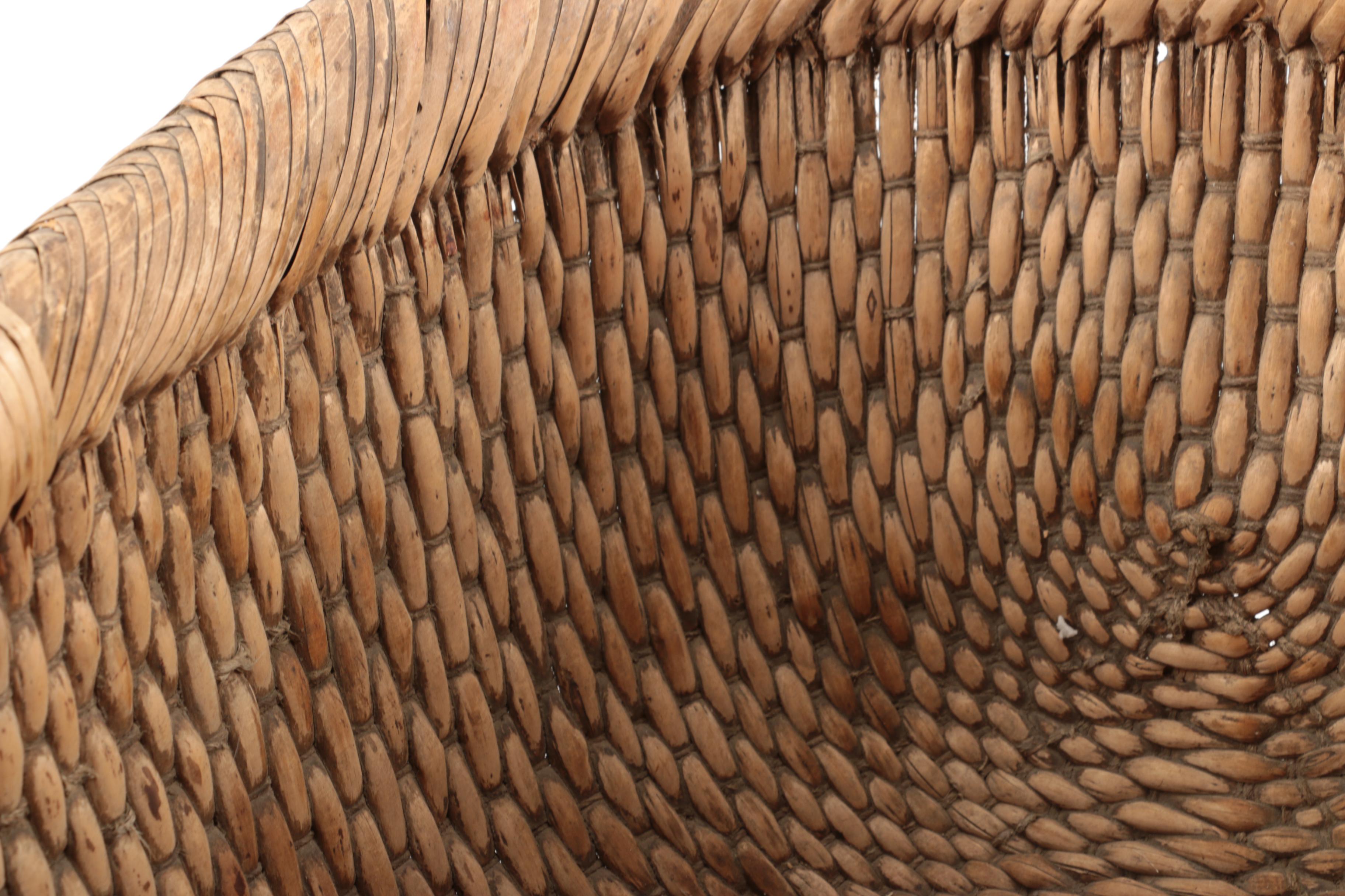 Antique Wicker Baby Basket