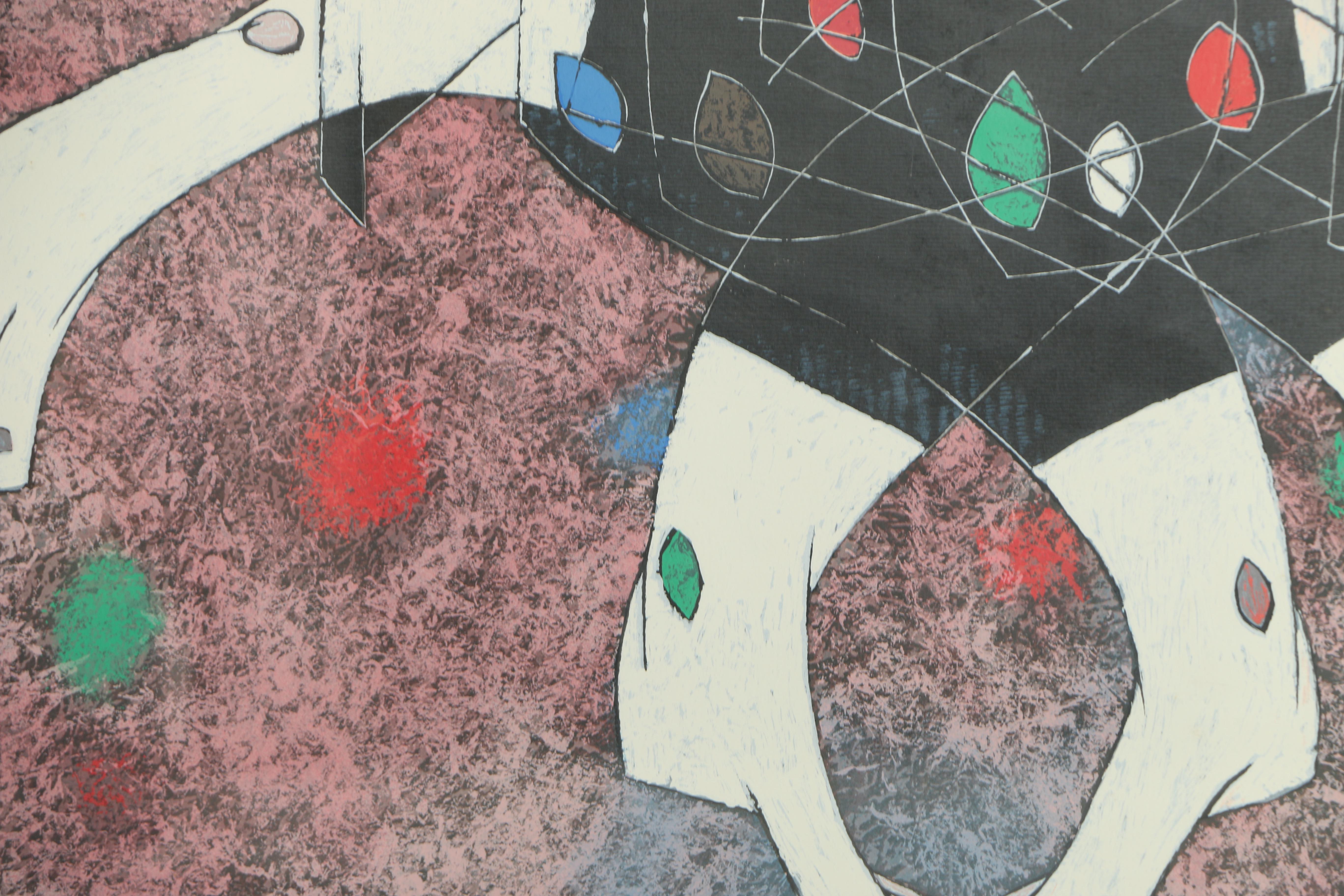 Jiang Tie-Feng Signed Limited Edition Serigraph on Paper "Moonlight Dance"