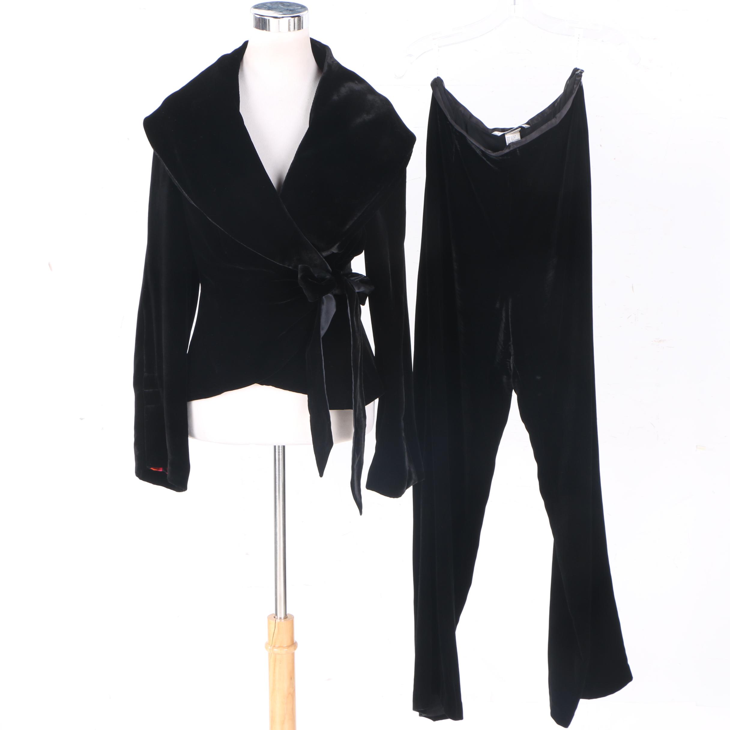 Black Velvet Separates Including Magaschoni