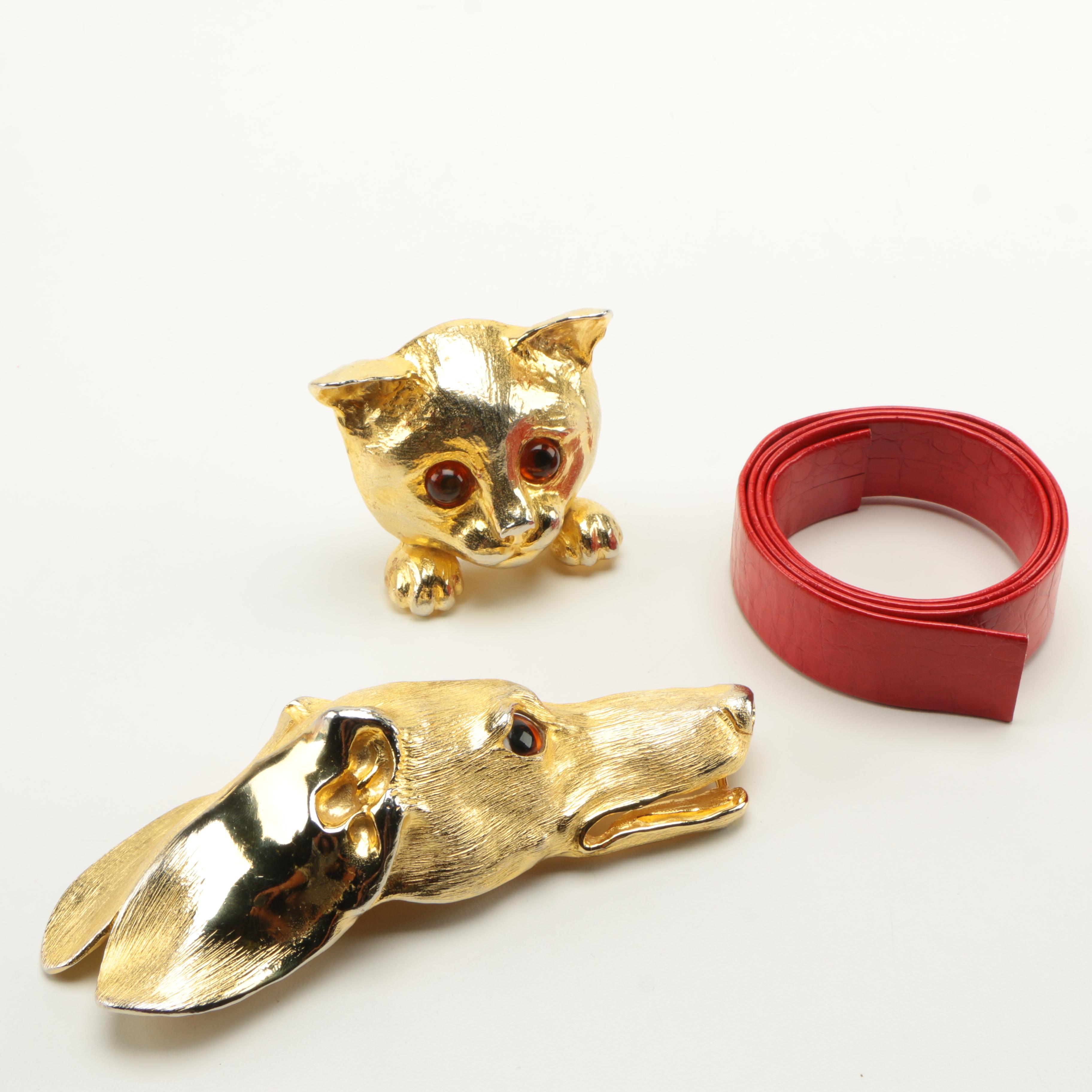 Christopher Ross Belt Buckles with Belt