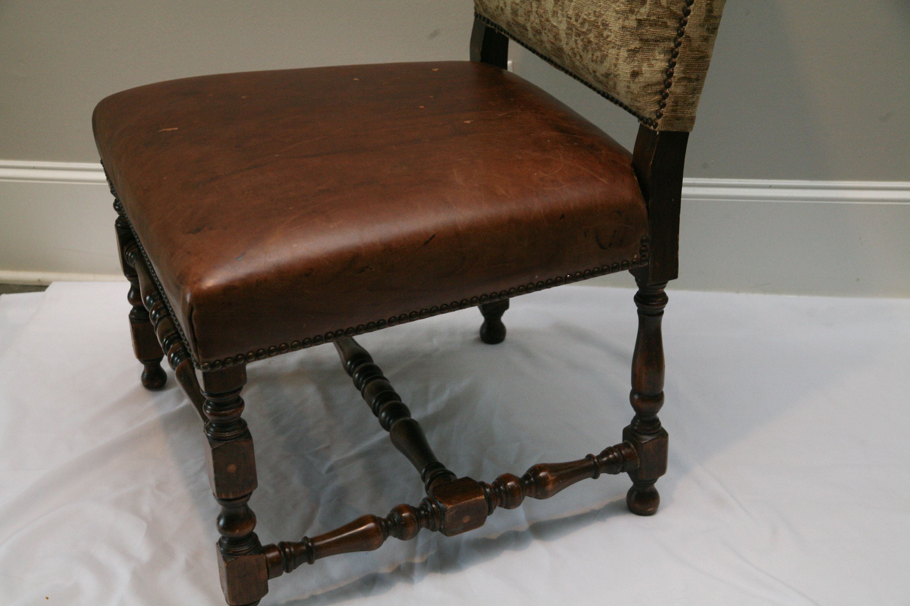 Eight Louis XIV Style Dining Chairs