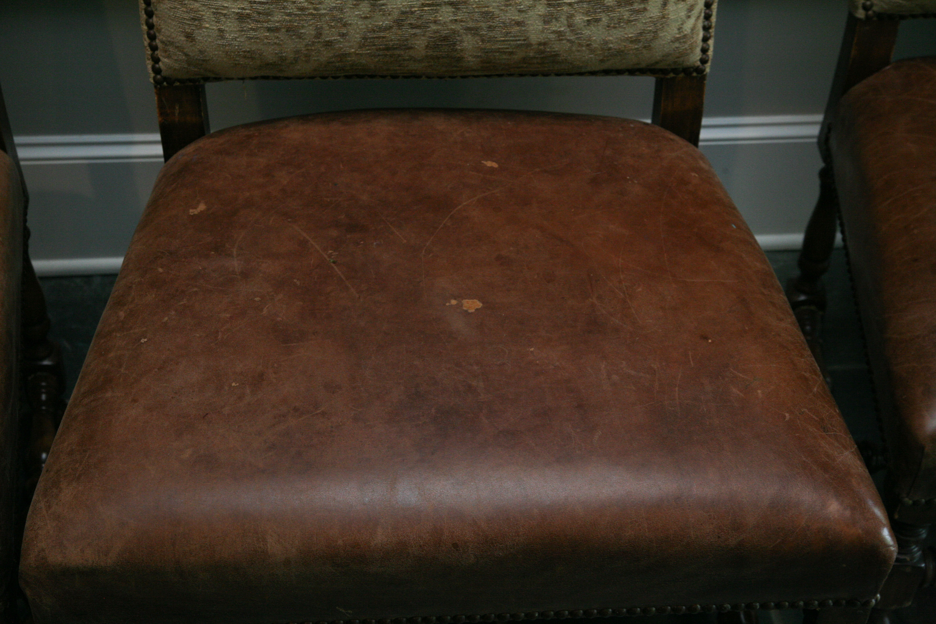 Eight Louis XIV Style Dining Chairs