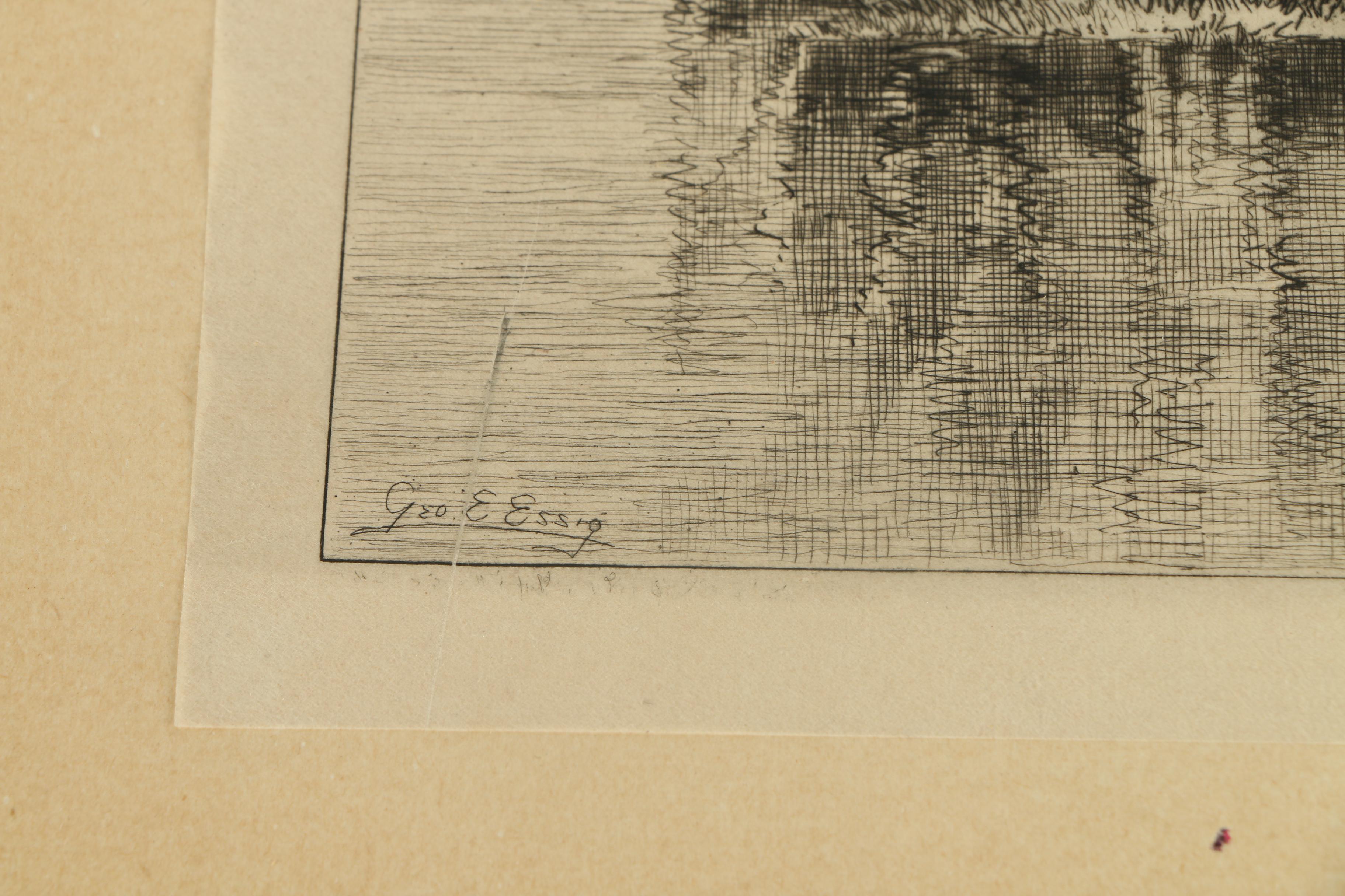 Etching on Paper After George Emerick Essig