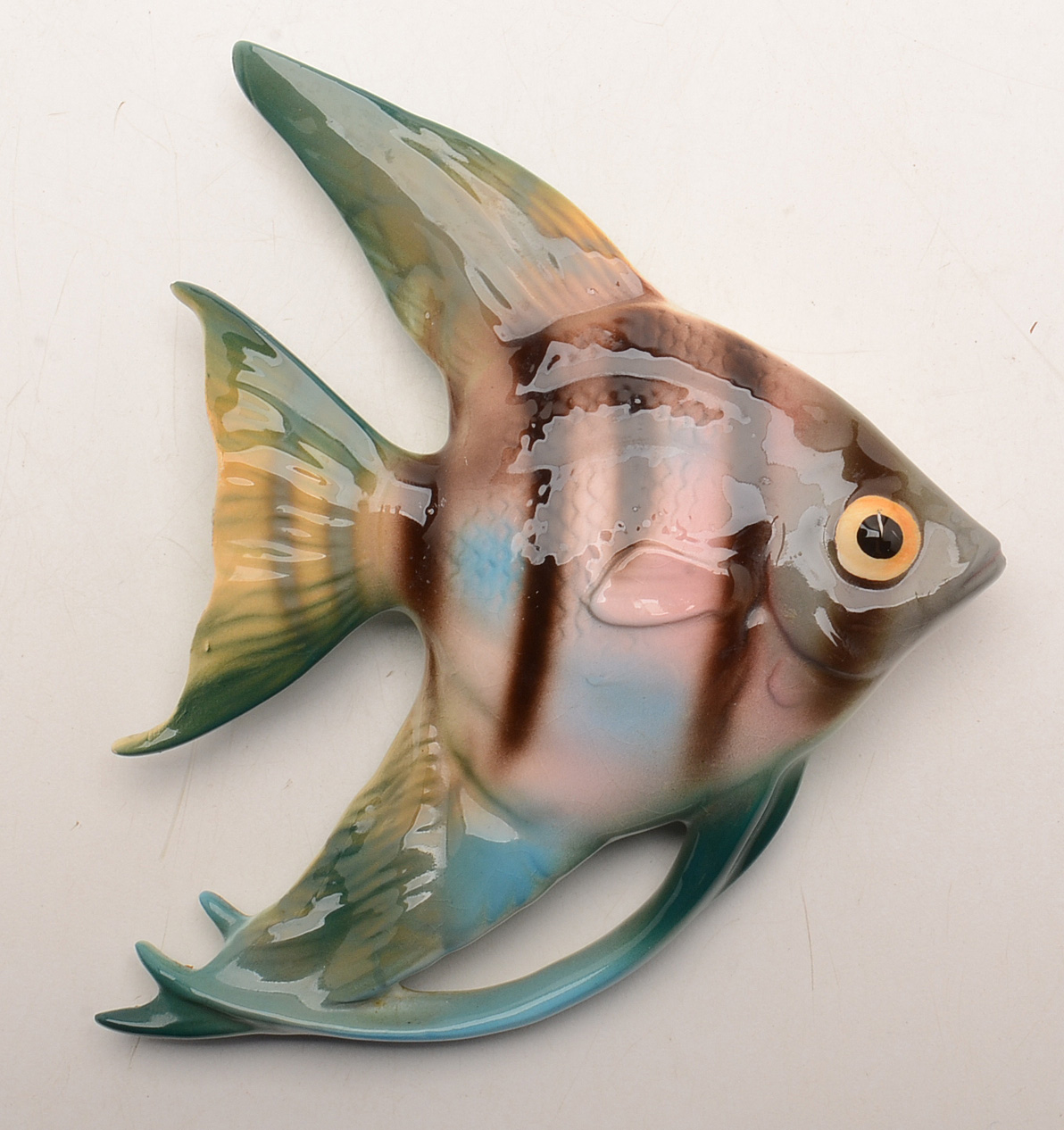 Set of Vintage Lefton Angel Fish Wall Hangings