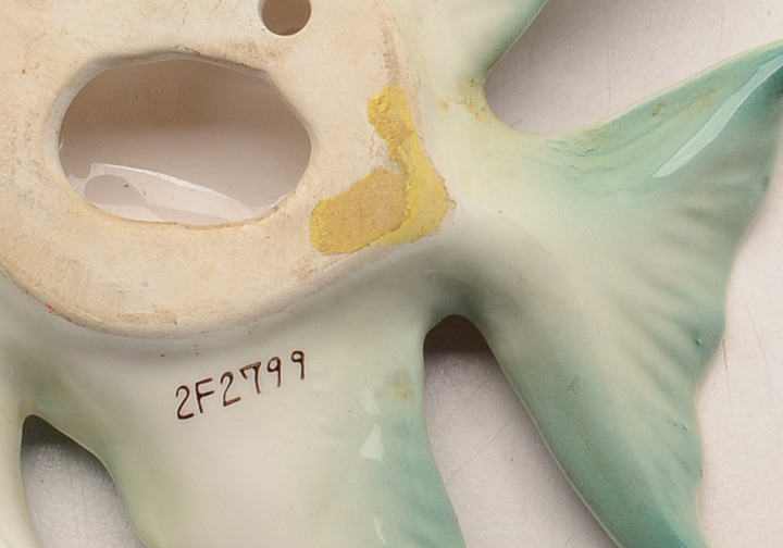 Set of Vintage Lefton Angel Fish Wall Hangings