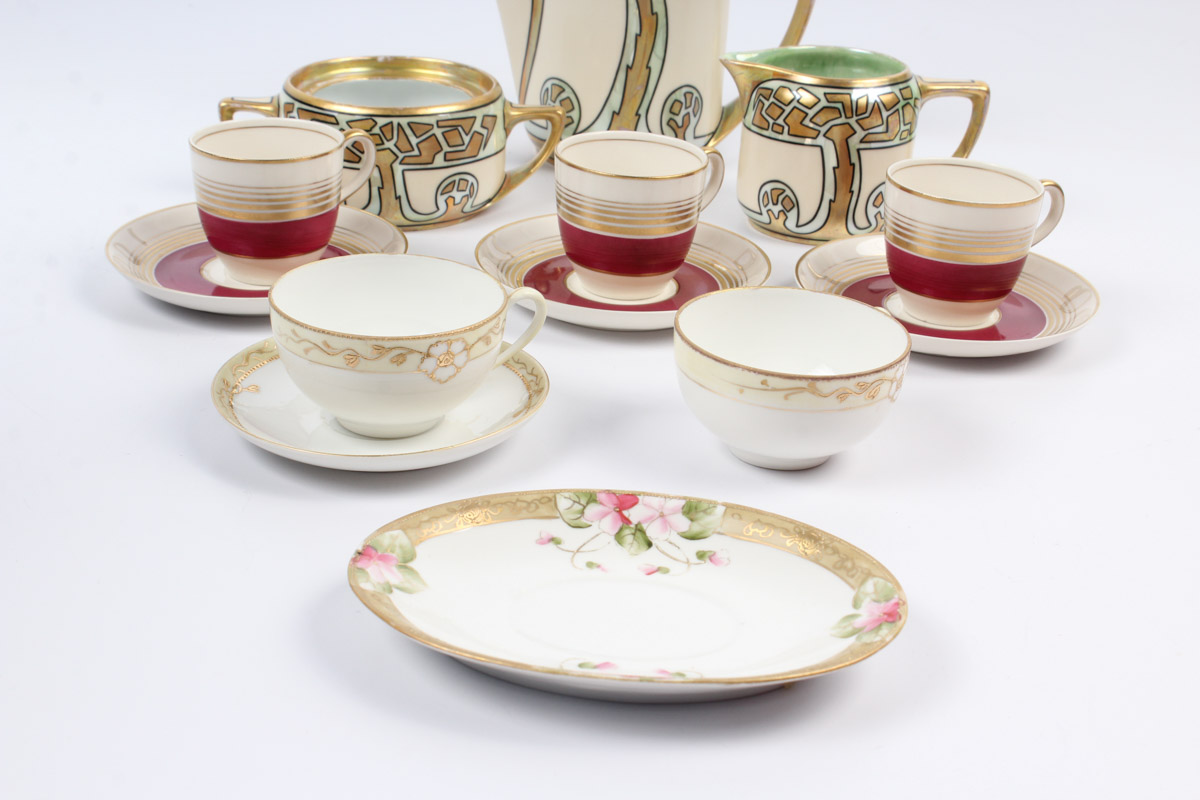 Arts and Crafts Hand Painted Rosenthal China Assortment